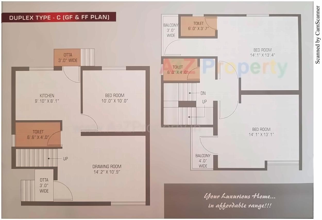 Layout of real estate project Maruti Nandan located at Karodiya, Vadodara, Gujarat