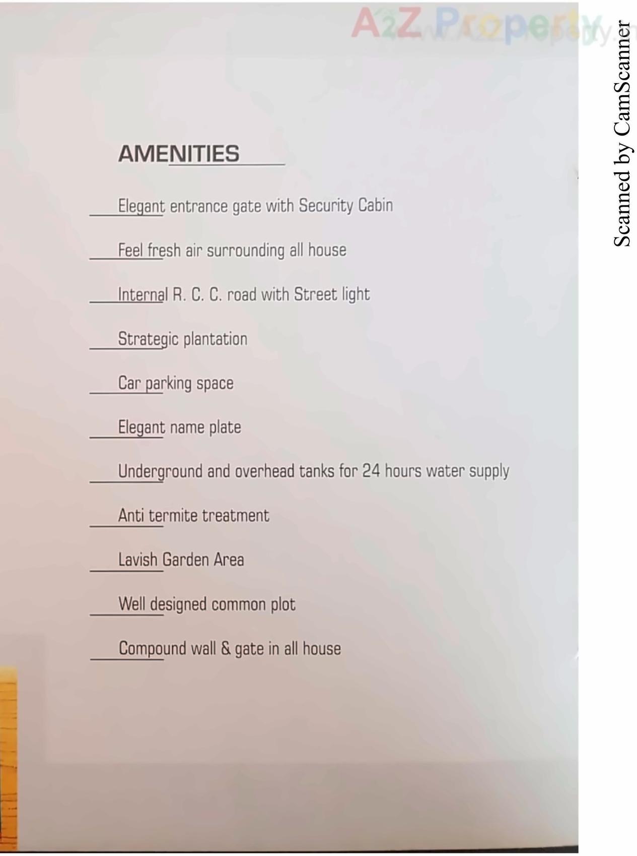 Amenities of Maruti Nandan