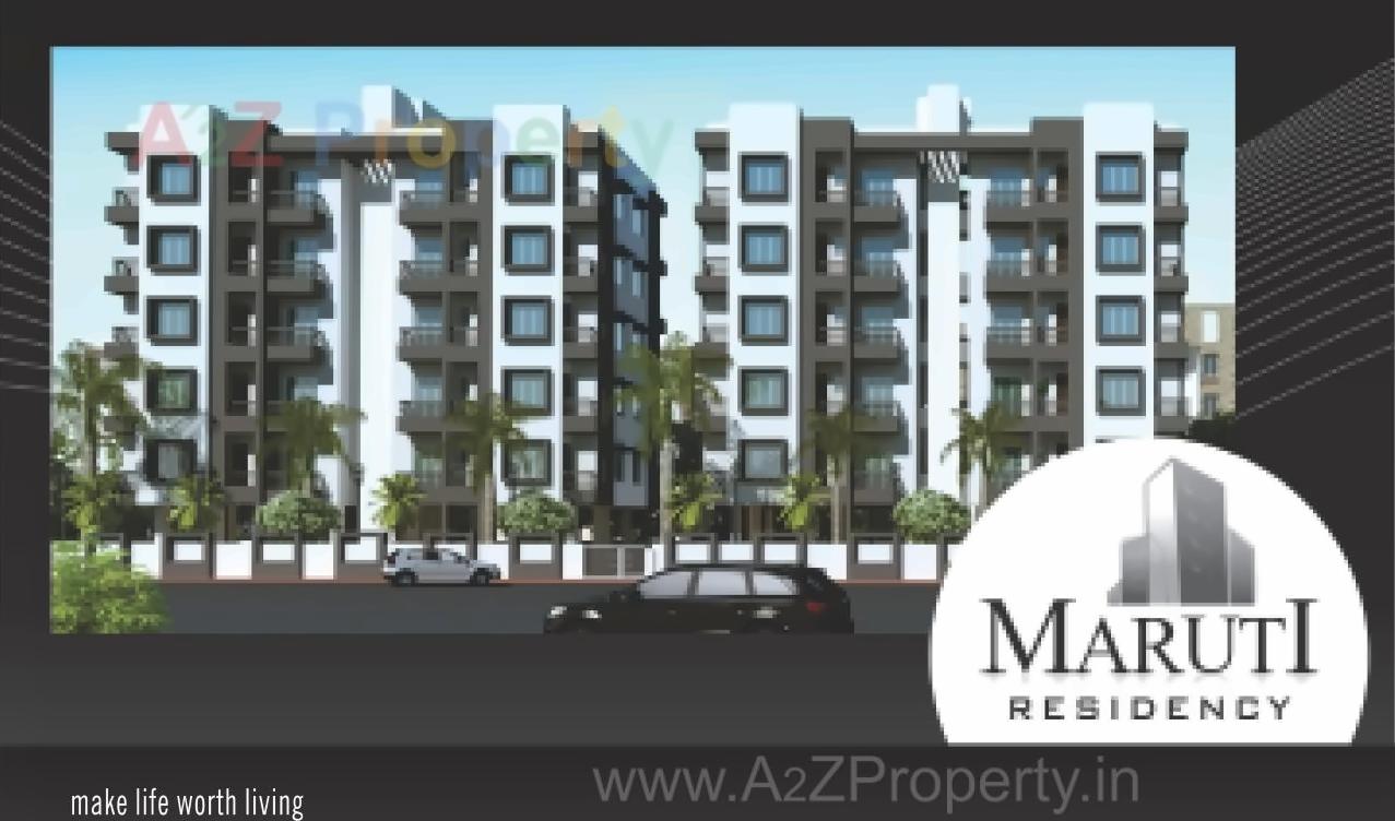 3D Elevation of real estate project Maruti Residency located at Bhayli, Vadodara, Gujarat