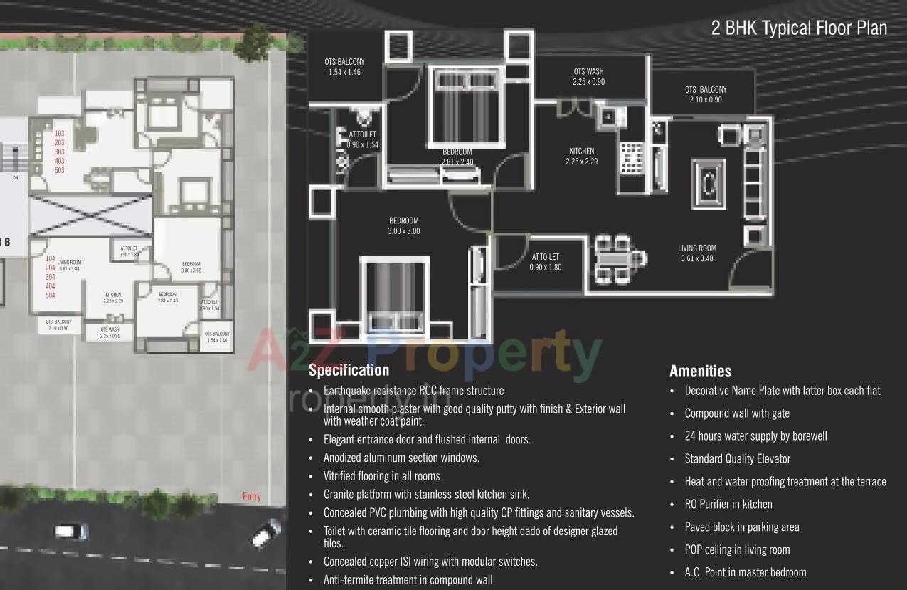 Layout of real estate project Maruti Residency located at Bhayli, Vadodara, Gujarat