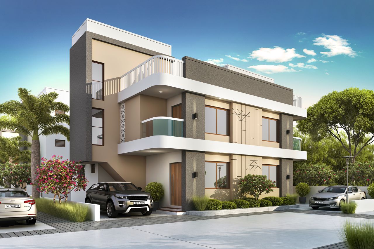 Final B Type Duplex View  of real estate project Maruti Villa located at Ankhol, Vadodara, Gujarat
