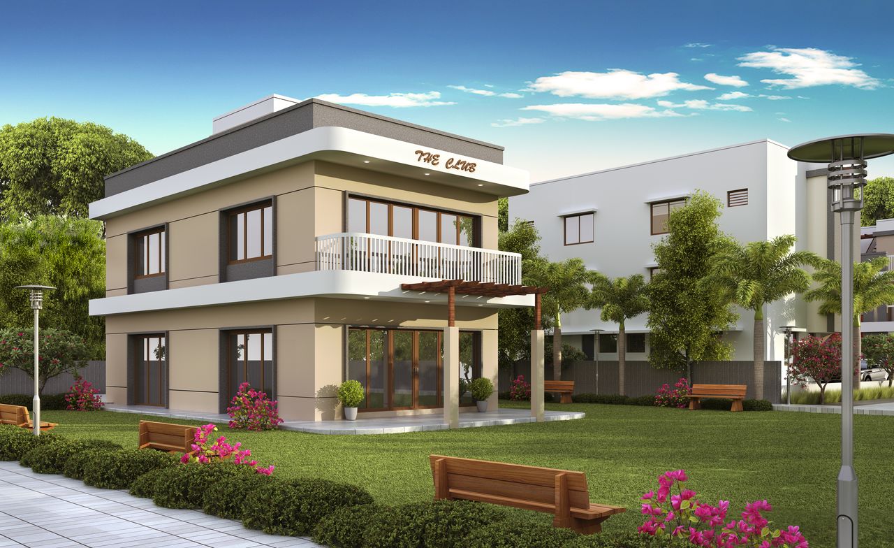 Final Duplex Clubhouse View  of real estate project Maruti Villa located at Ankhol, Vadodara, Gujarat