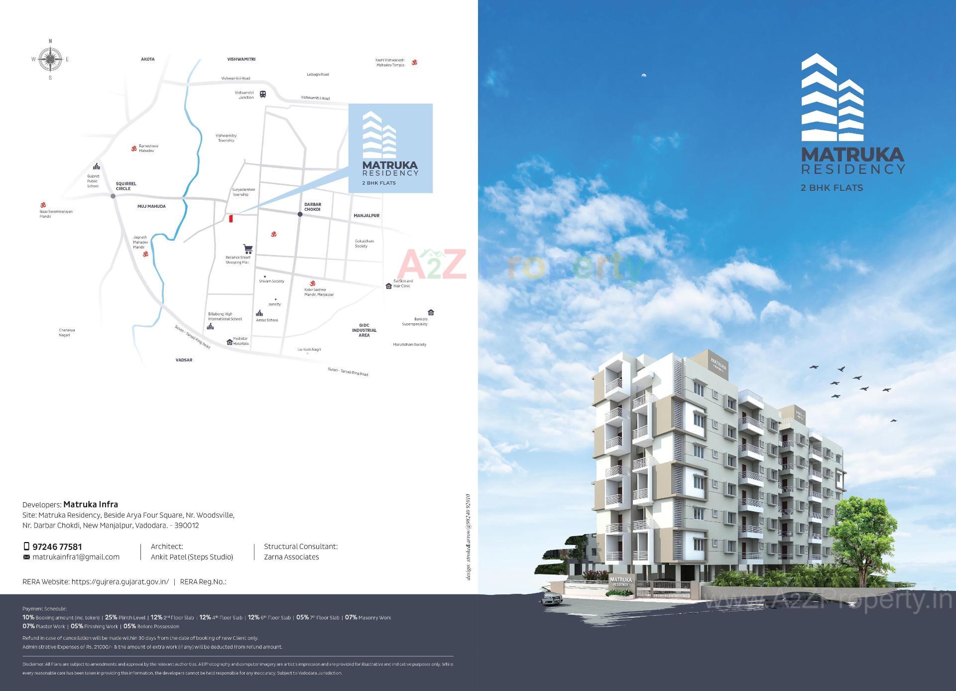  of real estate project Matruka Residency located at Vadsar, Vadodara, Gujarat