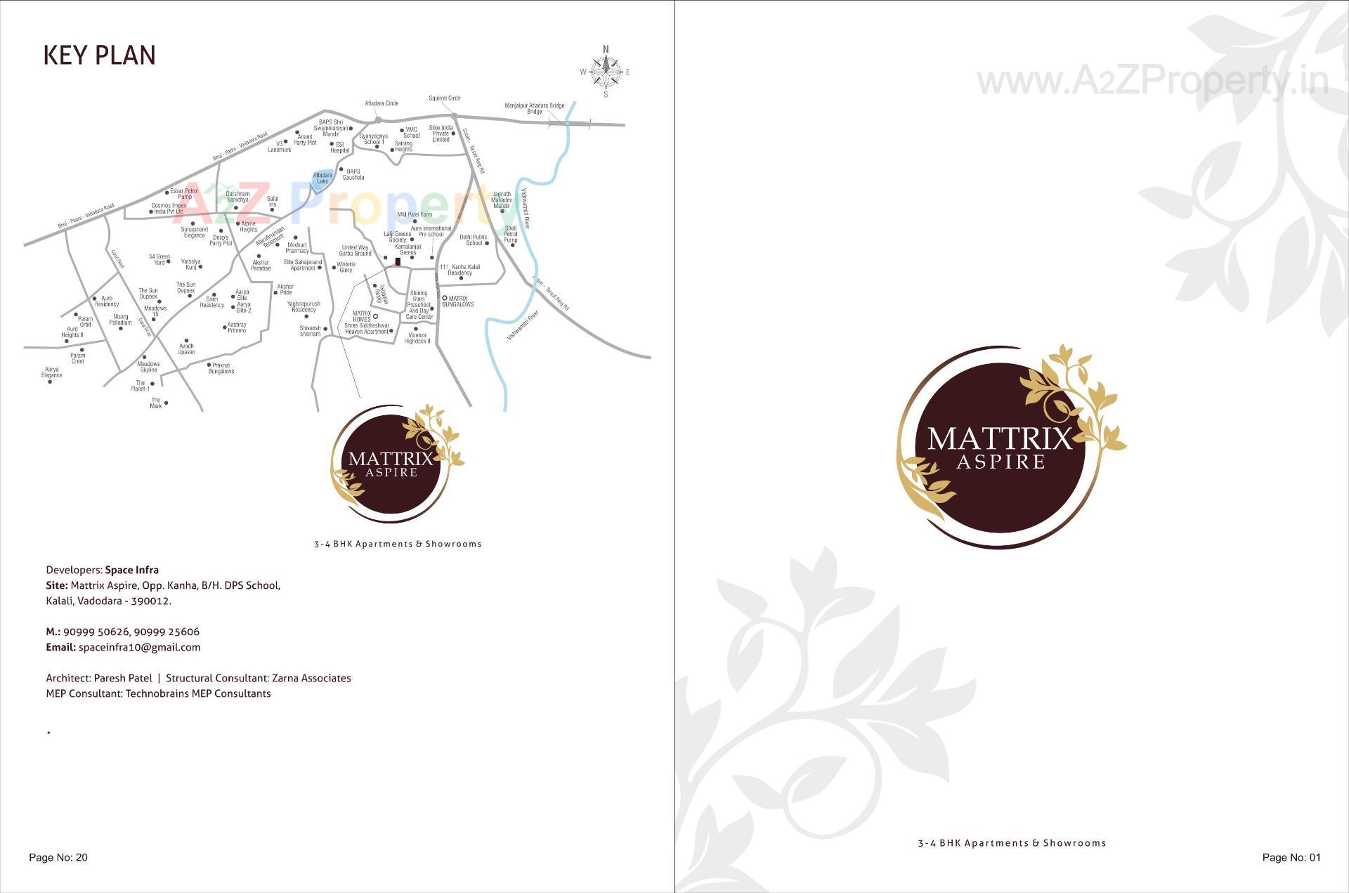  of real estate project Mattrix Aspire located at Atladra, Vadodara, Gujarat