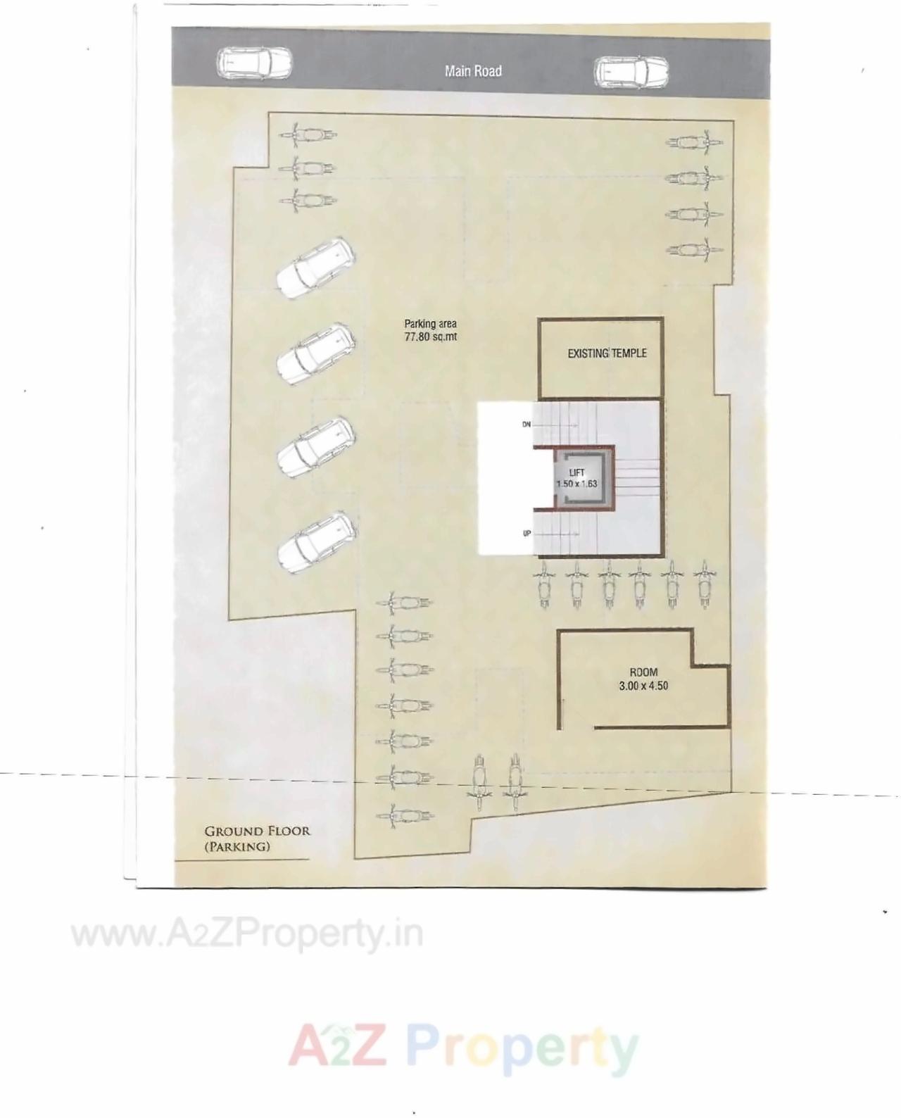 Layout of real estate project Mauli Residency located at Babajipura, Vadodara, Gujarat