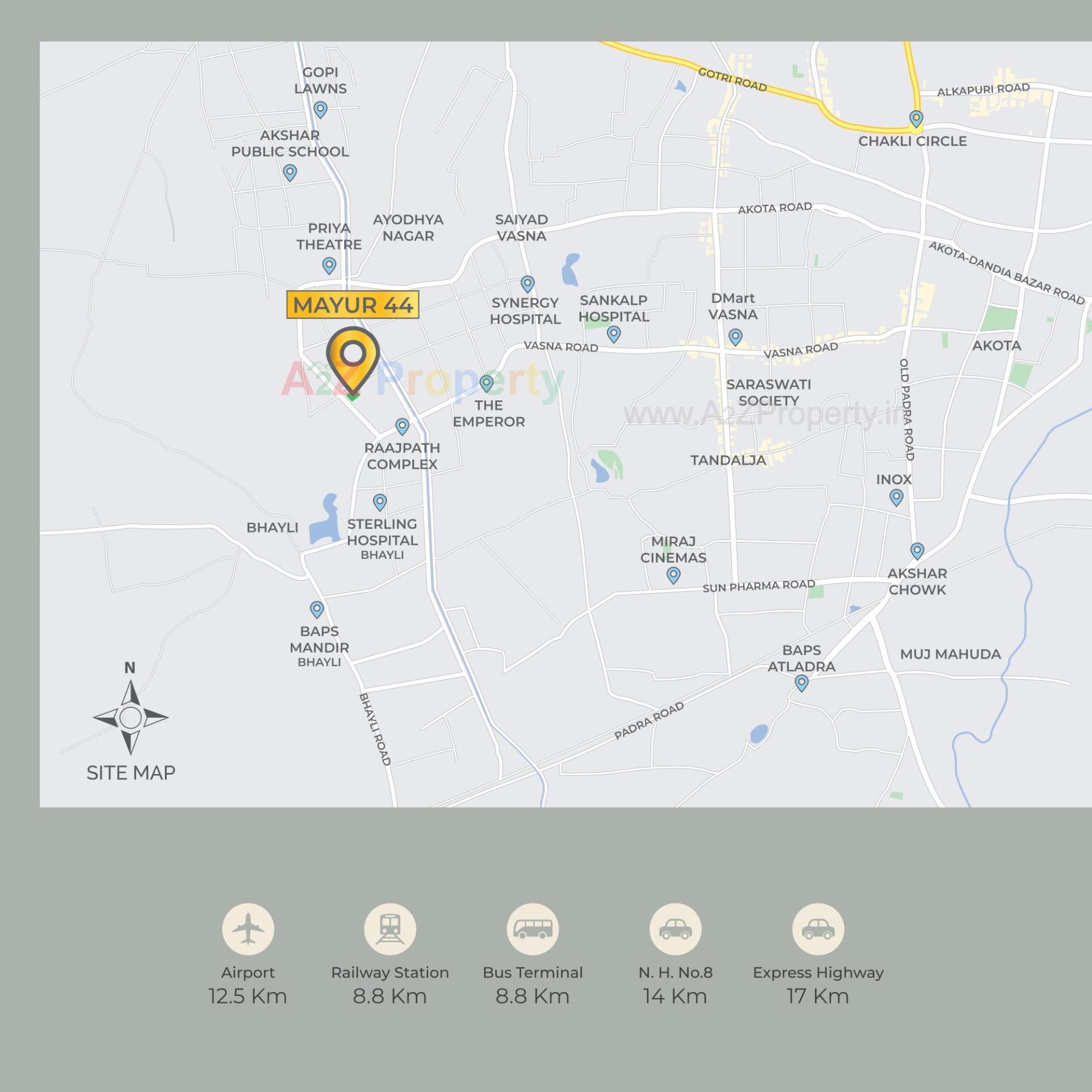  of real estate project Mayur located at Bhayli, Vadodara, Gujarat