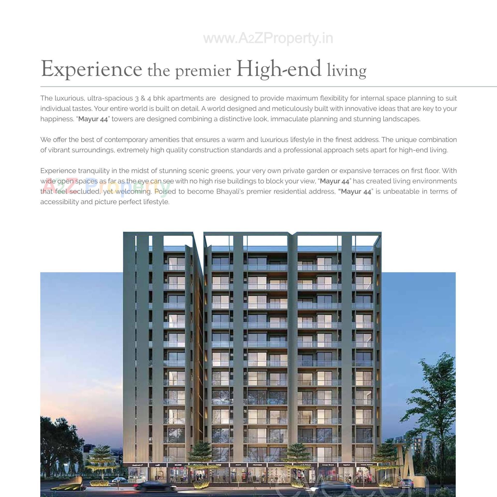 3D Elevation of real estate project Mayur located at Bhayli, Vadodara, Gujarat