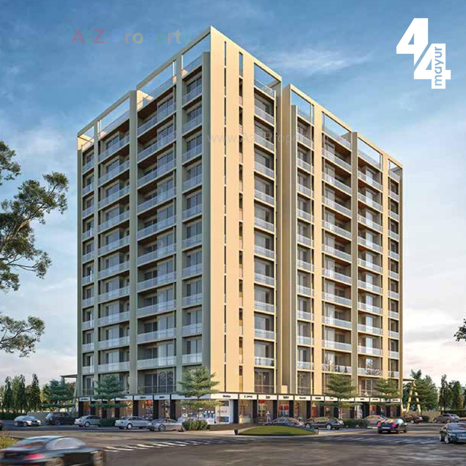 3D Elevation of real estate project Mayur located at Bhayli, Vadodara, Gujarat