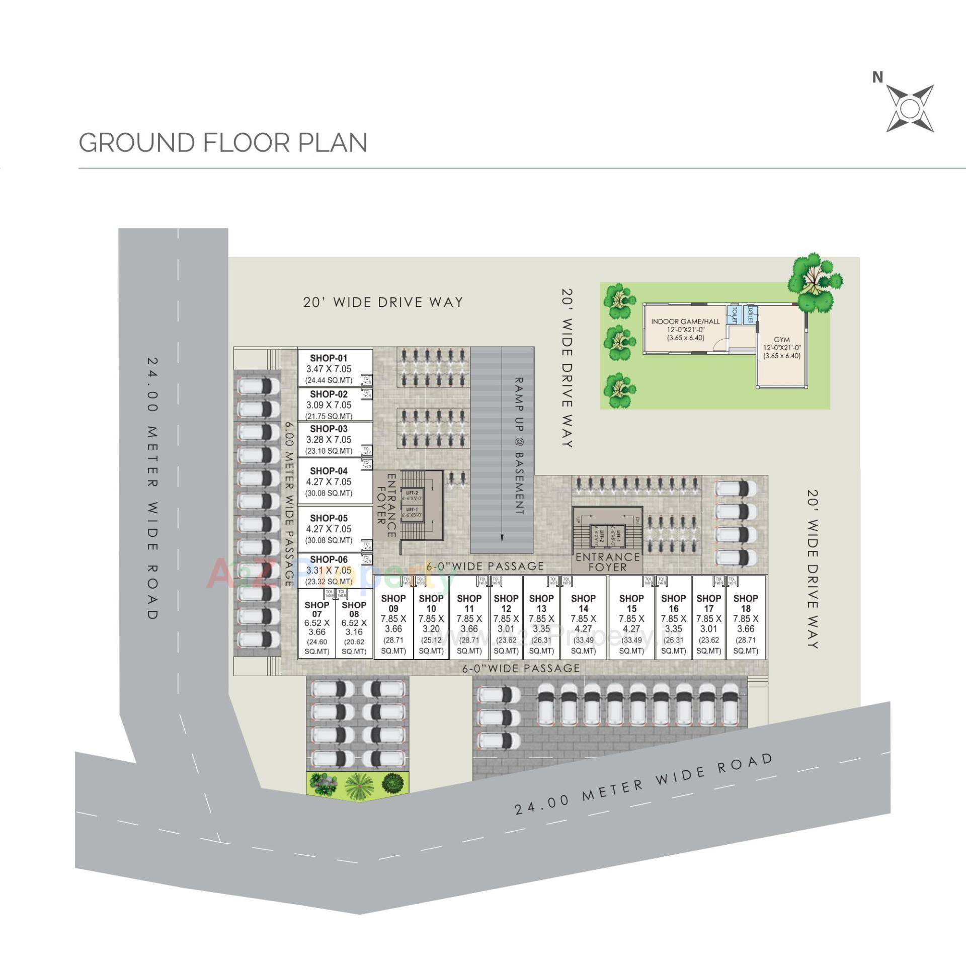 Layout of real estate project Mayur located at Bhayli, Vadodara, Gujarat