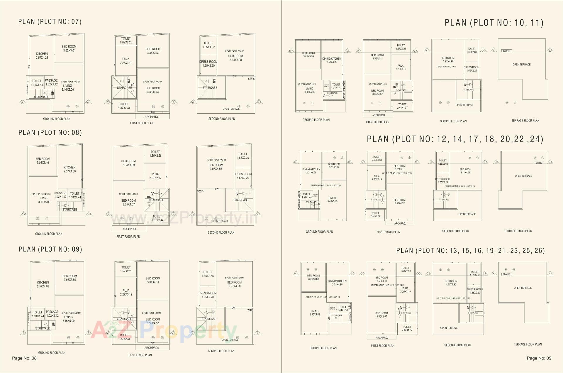 Layout of real estate project Meadows Luxuria located at Bil, Vadodara, Gujarat
