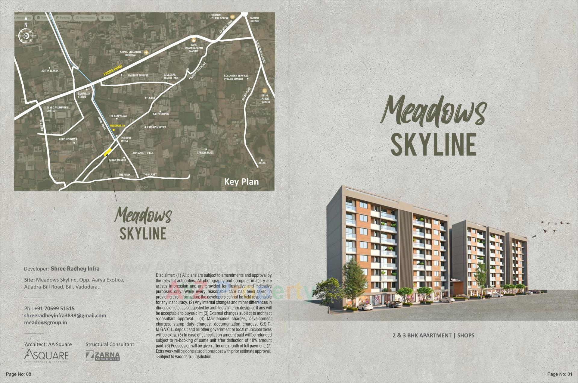  of real estate project Meadows Skyline located at Bill, Vadodara, Gujarat