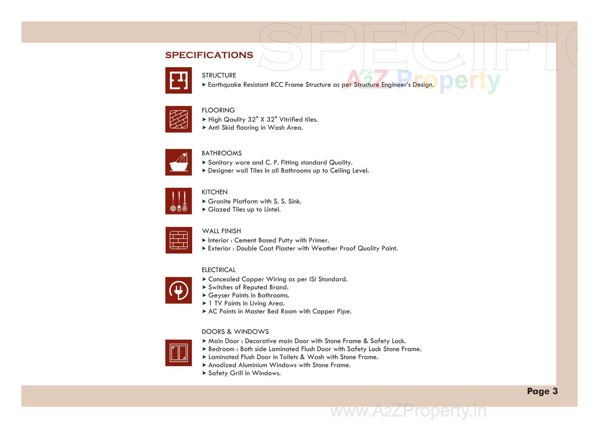  of real estate project Meena Heights (tower D) located at Tandalja, Vadodara, Gujarat