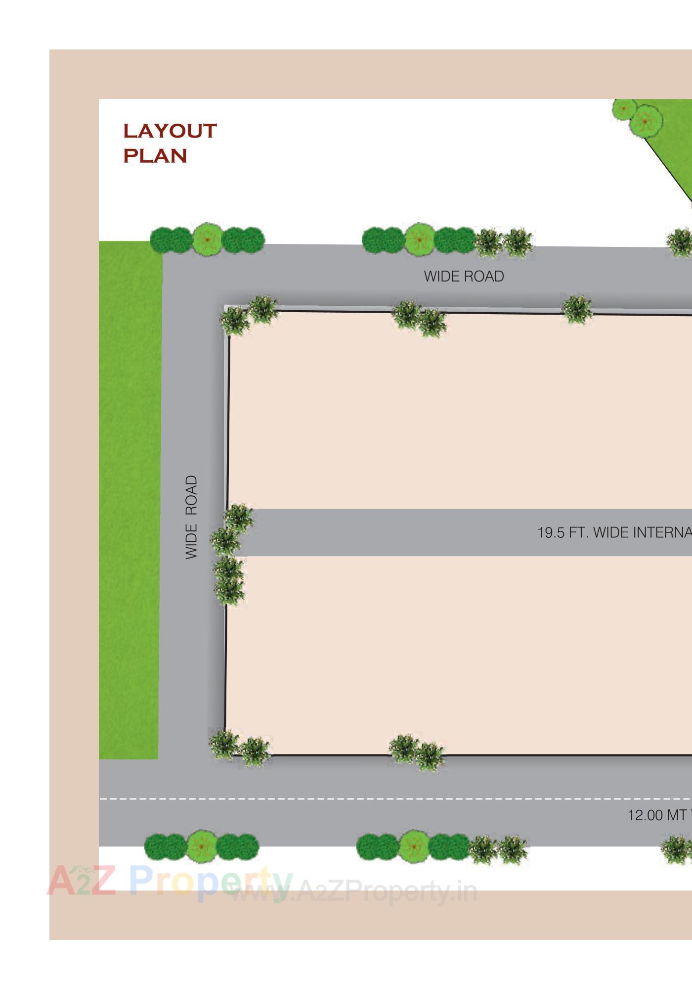 Layout of real estate project Meena Heights (tower D) located at Tandalja, Vadodara, Gujarat