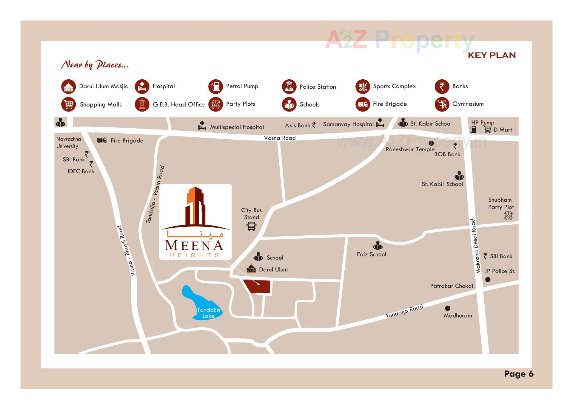 of real estate project Meena Heights (tower D) located at Tandalja, Vadodara, Gujarat