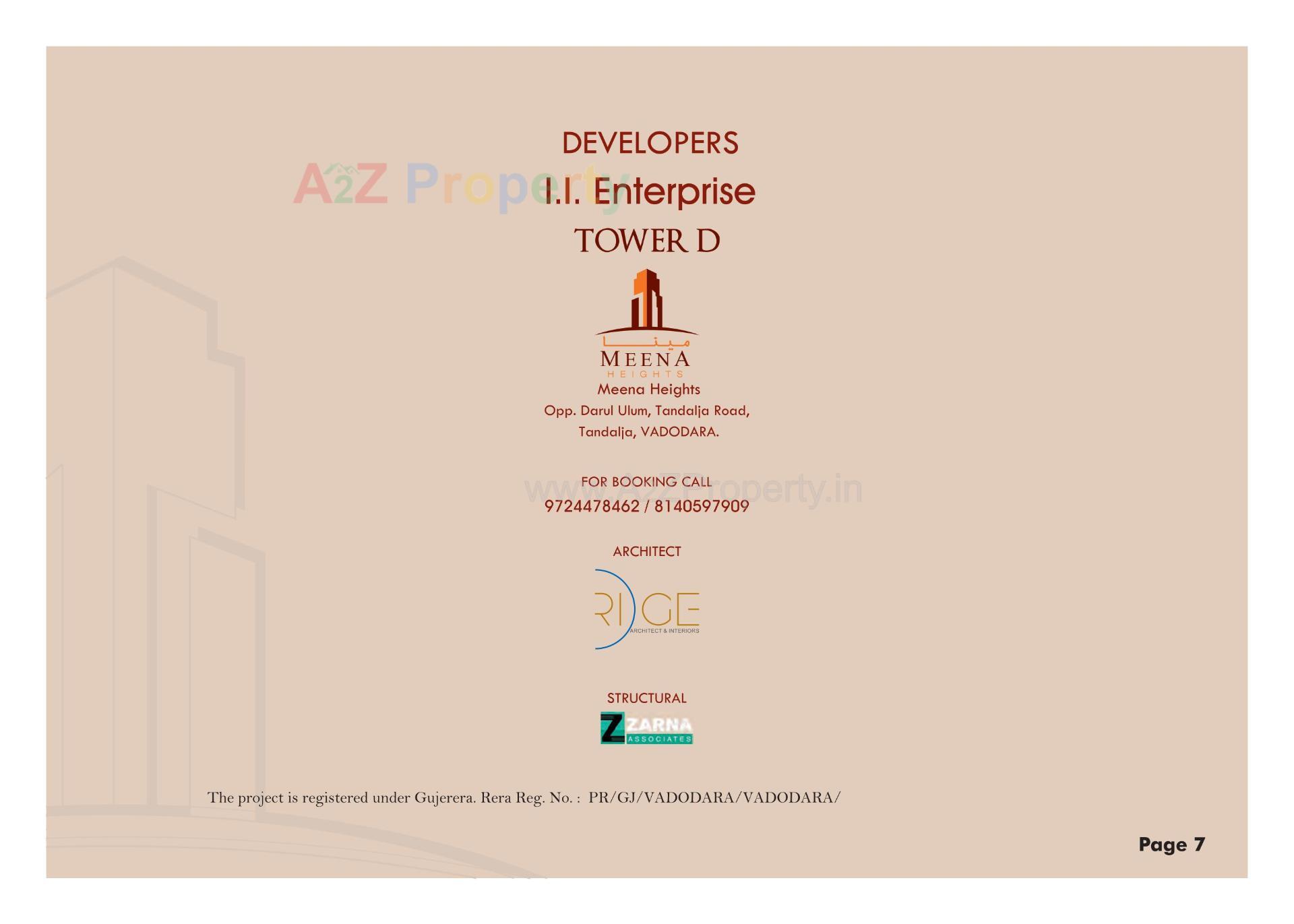  of real estate project Meena Heights (tower D) located at Tandalja, Vadodara, Gujarat