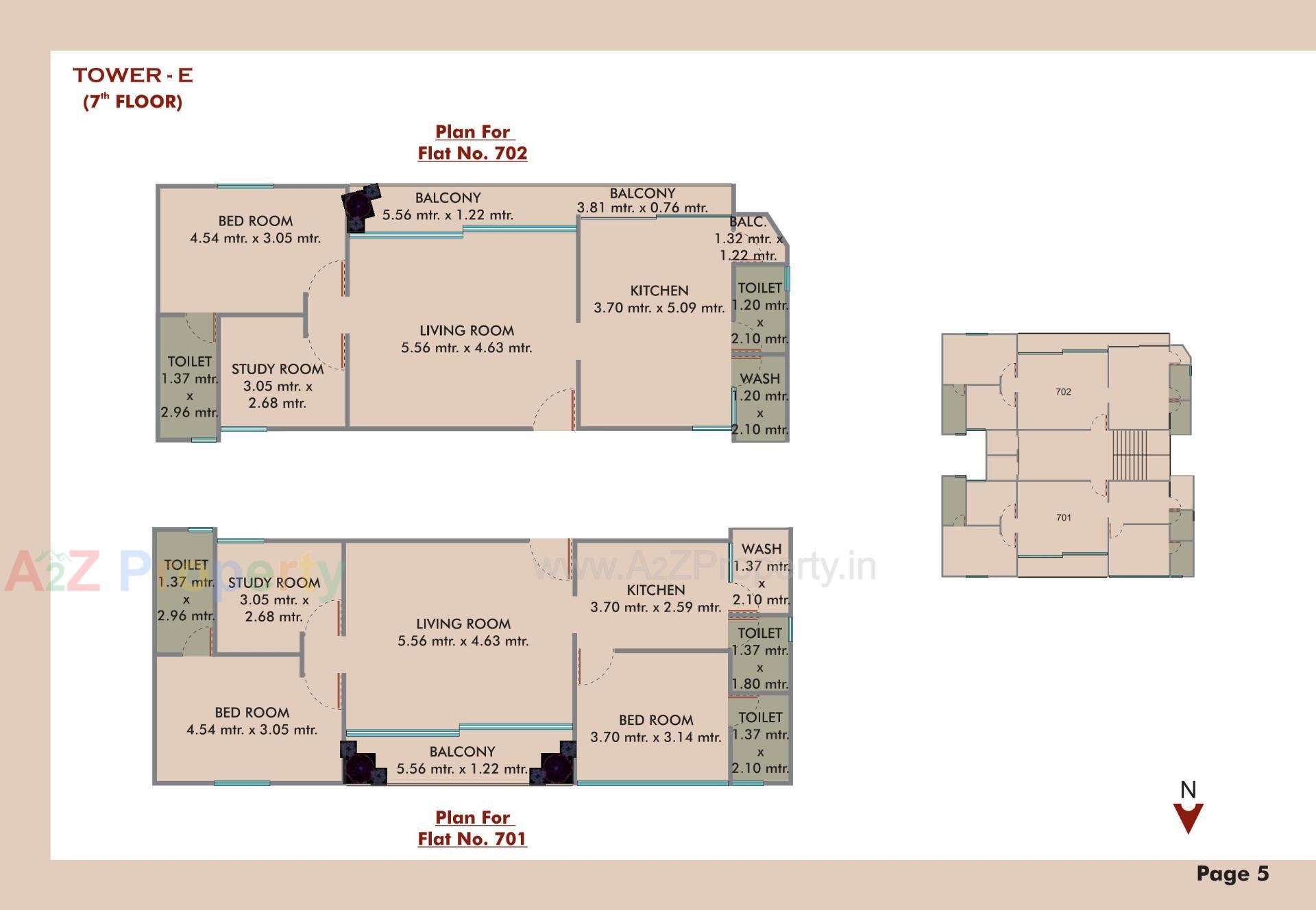 Layout of real estate project Meena Heights Tower located at Tandalja, Vadodara, Gujarat