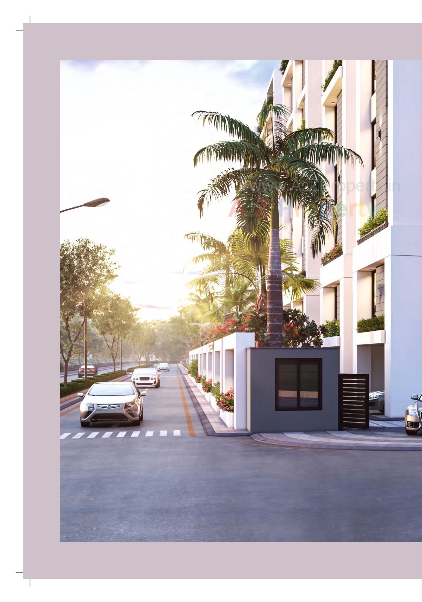 3D Elevation of real estate project Meena Heights located at Tandalja, Vadodara, Gujarat