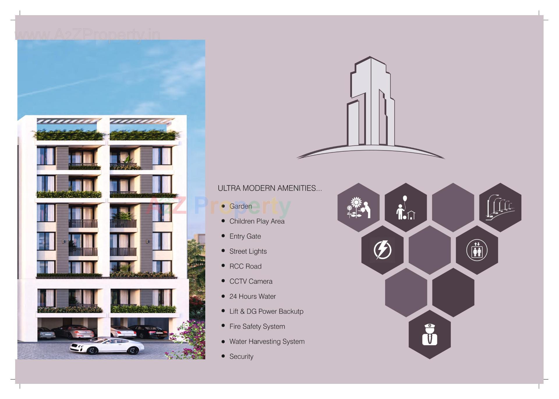  of real estate project Meena Heights located at Tandalja, Vadodara, Gujarat