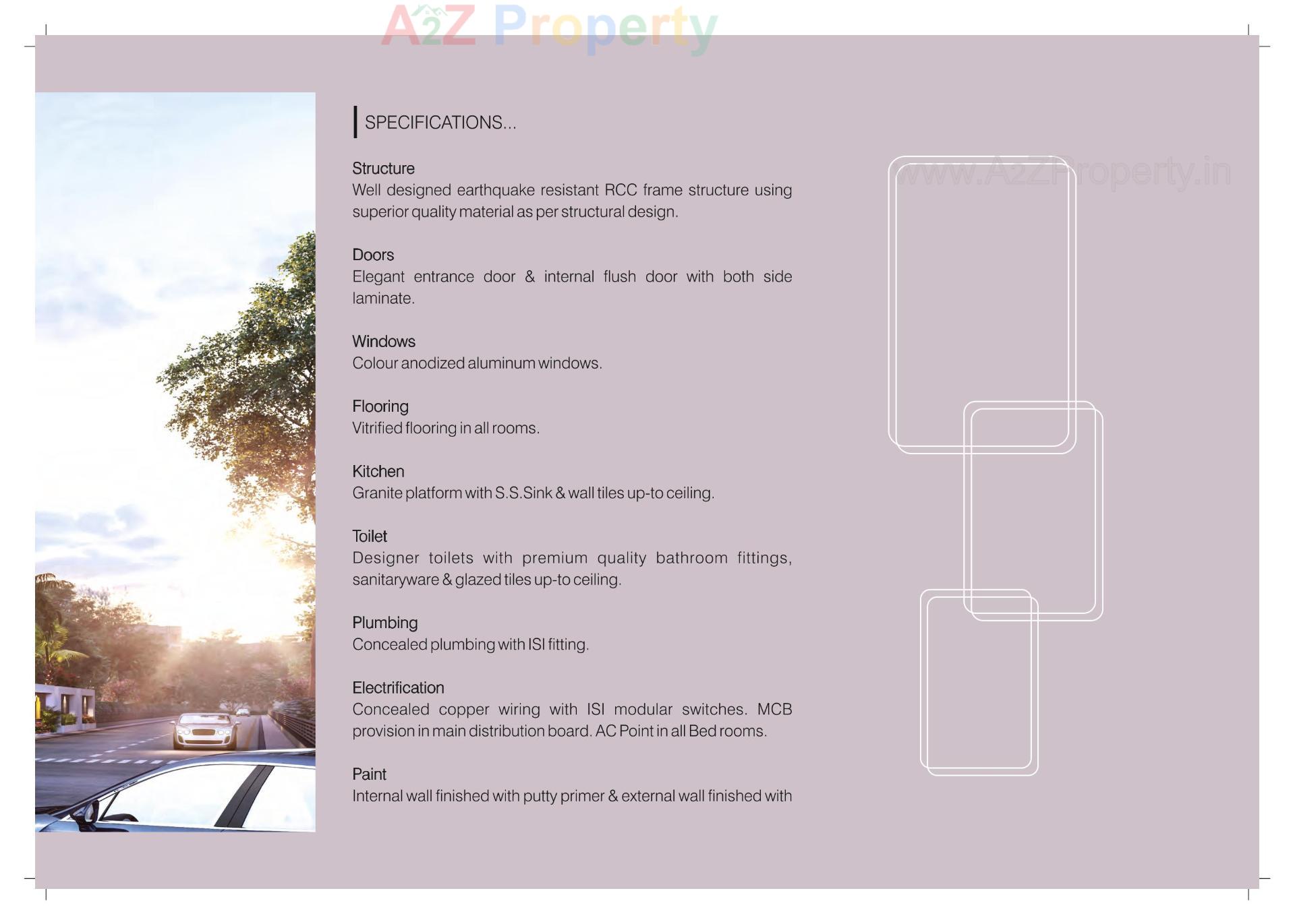  of real estate project Meena Heights located at Tandalja, Vadodara, Gujarat