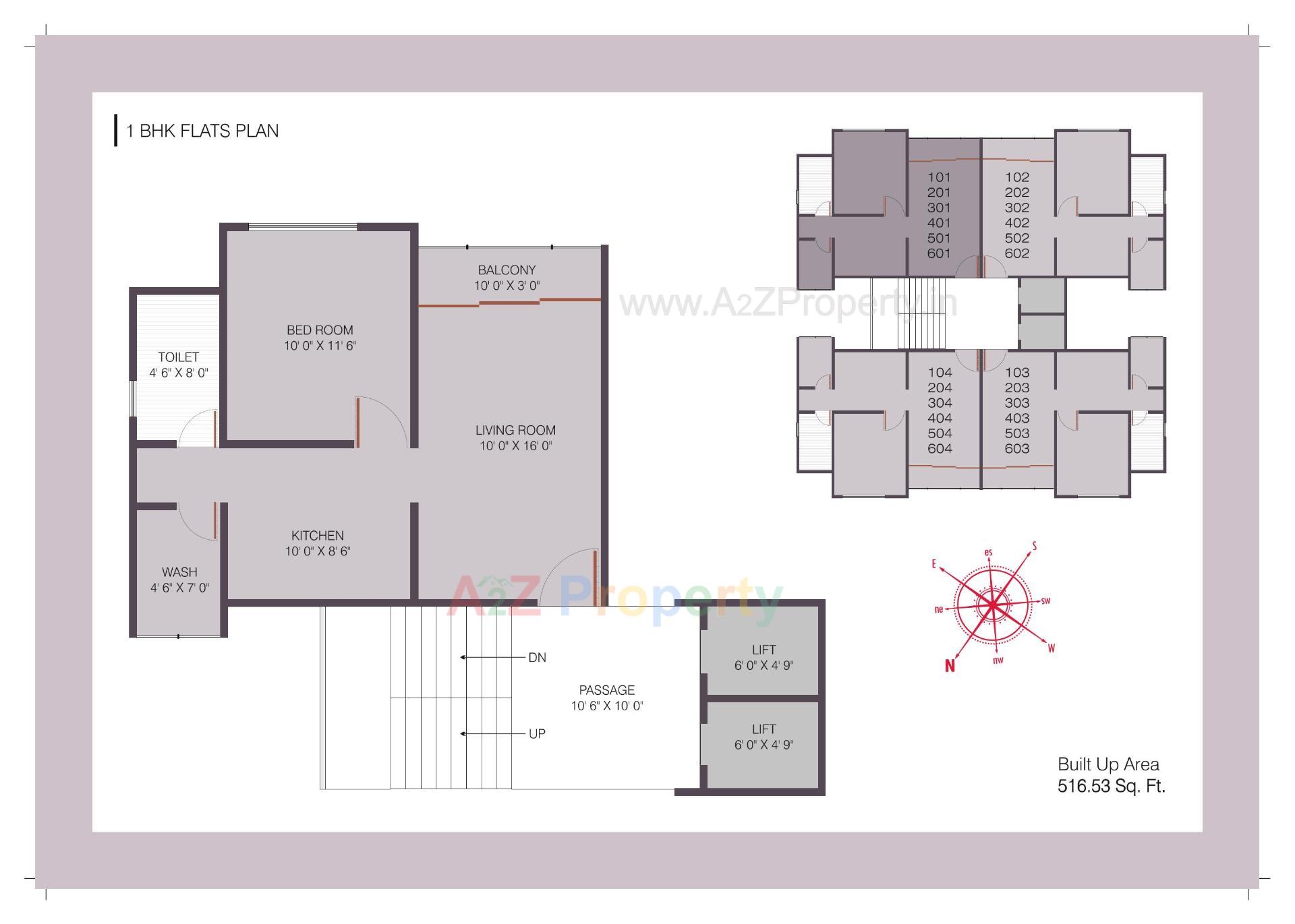 Layout of real estate project Meena Heights located at Tandalja, Vadodara, Gujarat