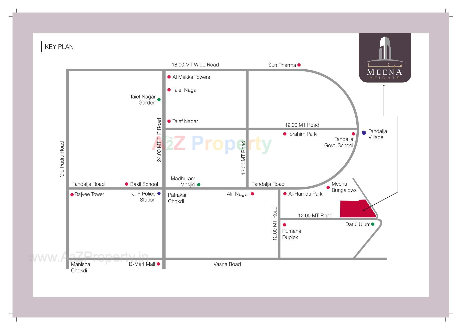  of real estate project Meena Heights located at Tandalja, Vadodara, Gujarat