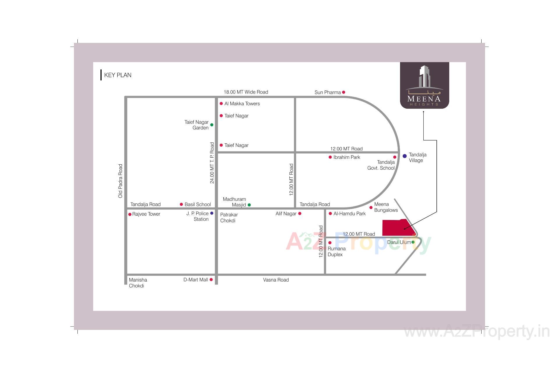  of real estate project Meena Heights located at Tandalja, Vadodara, Gujarat