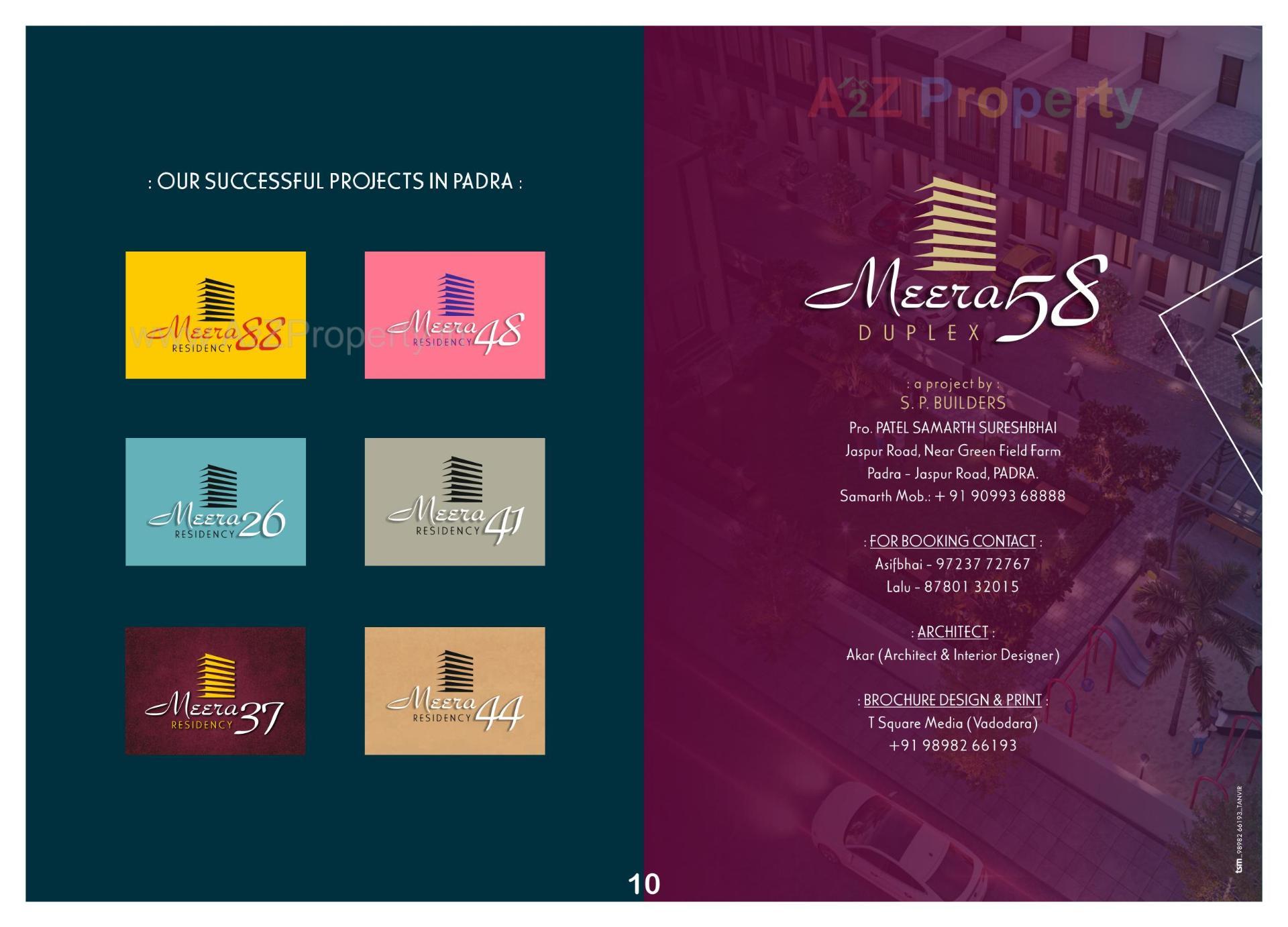  of real estate project Meera 58 Duplex located at Padra, Vadodara, Gujarat