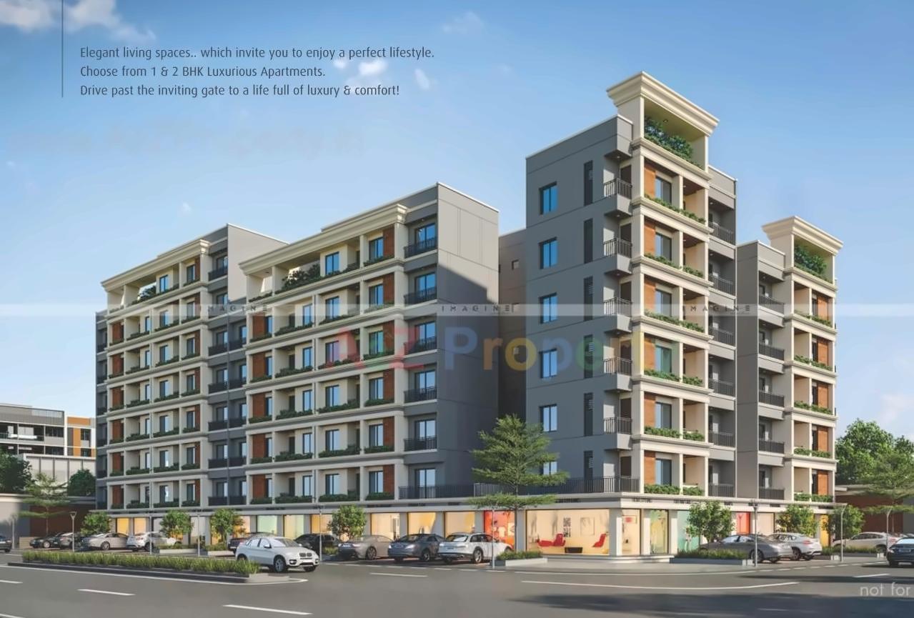3D Elevation of real estate project Meet Residency located at Vadodara, Vadodara, Gujarat