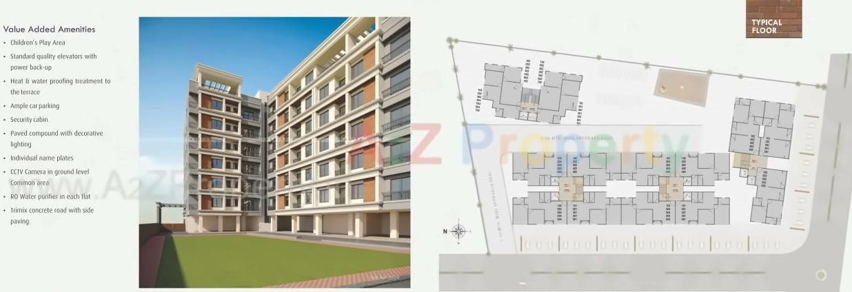 Layout of real estate project Meet Residency located at Vadodara, Vadodara, Gujarat