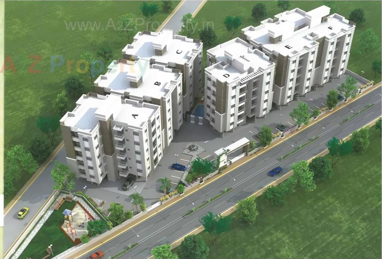 3D Elevation of real estate project Memories located at Vadsar, Vadodara, Gujarat