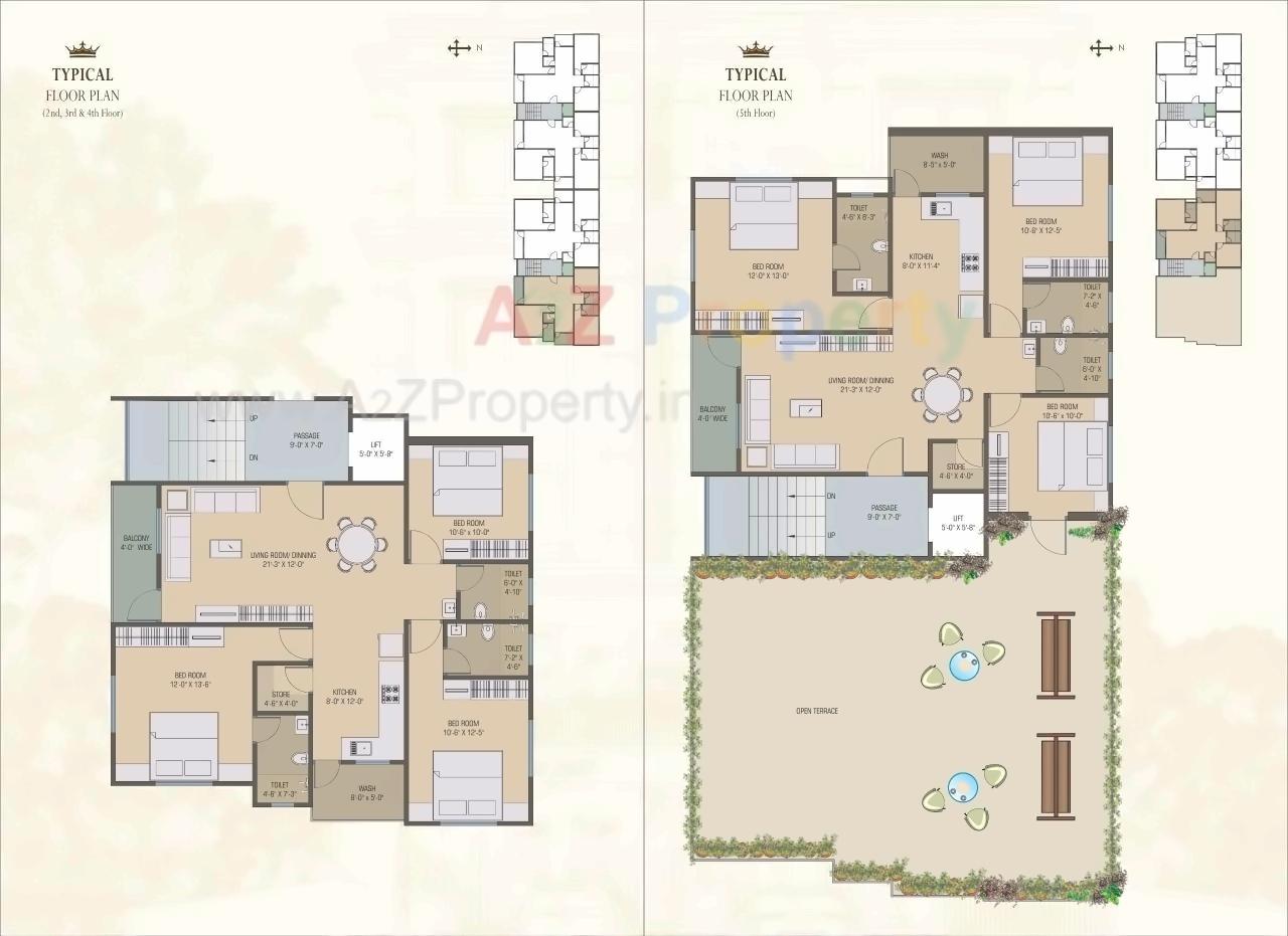 Layout of real estate project Meridian Regalia located at Atladara, Vadodara, Gujarat