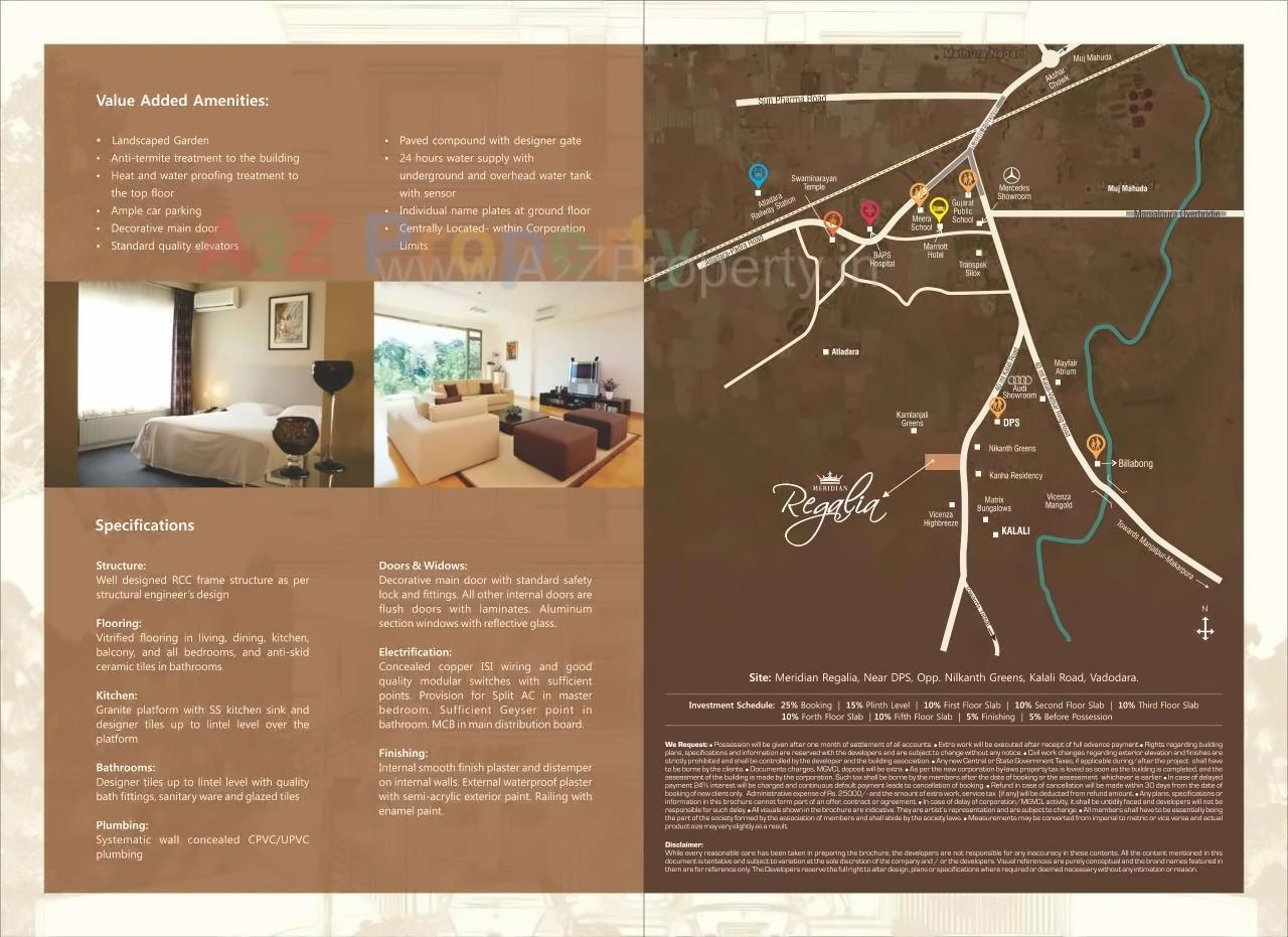  of real estate project Meridian Regalia located at Atladara, Vadodara, Gujarat