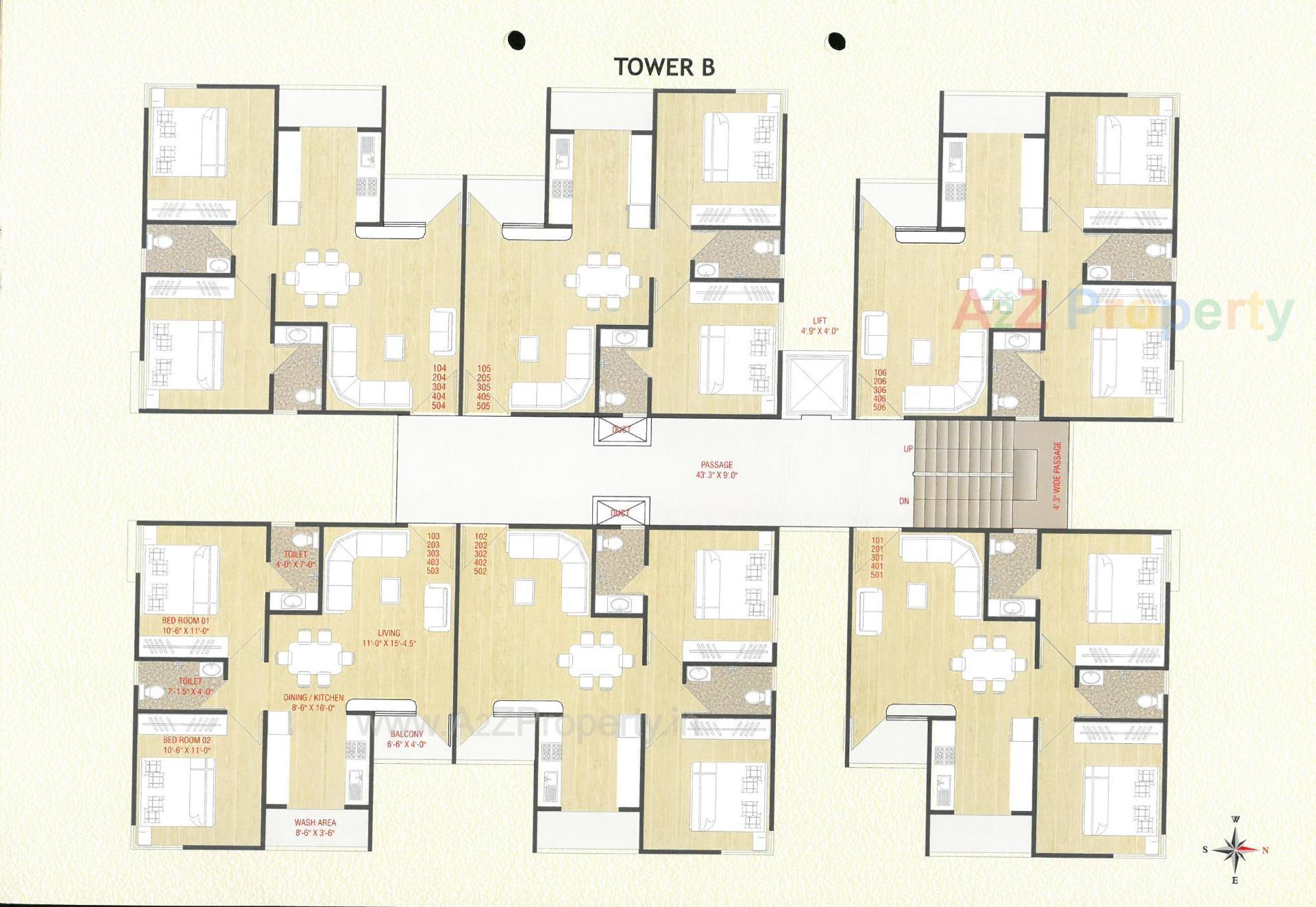 Layout of real estate project Miran Residency located at Tandalaja, Vadodara, Gujarat