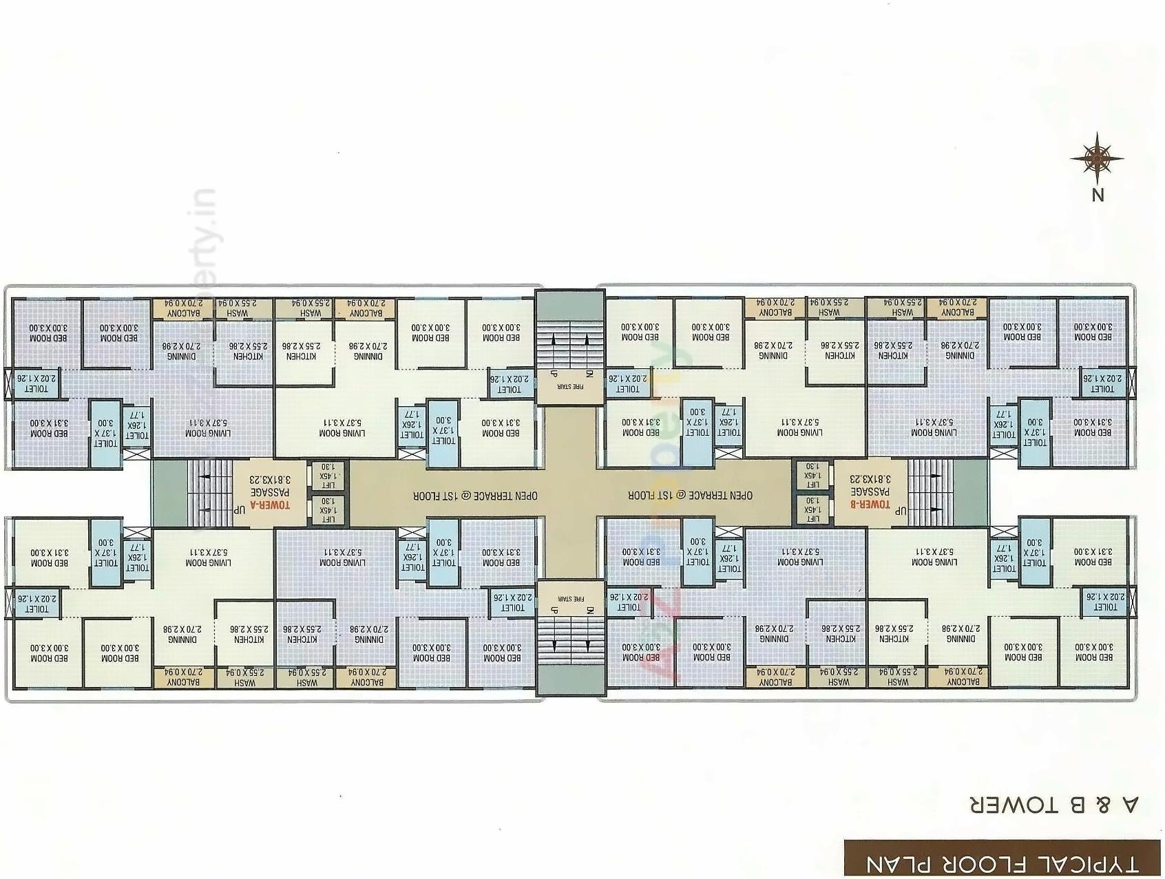 Layout of real estate project Mistry Town located at Kasba, Vadodara, Gujarat