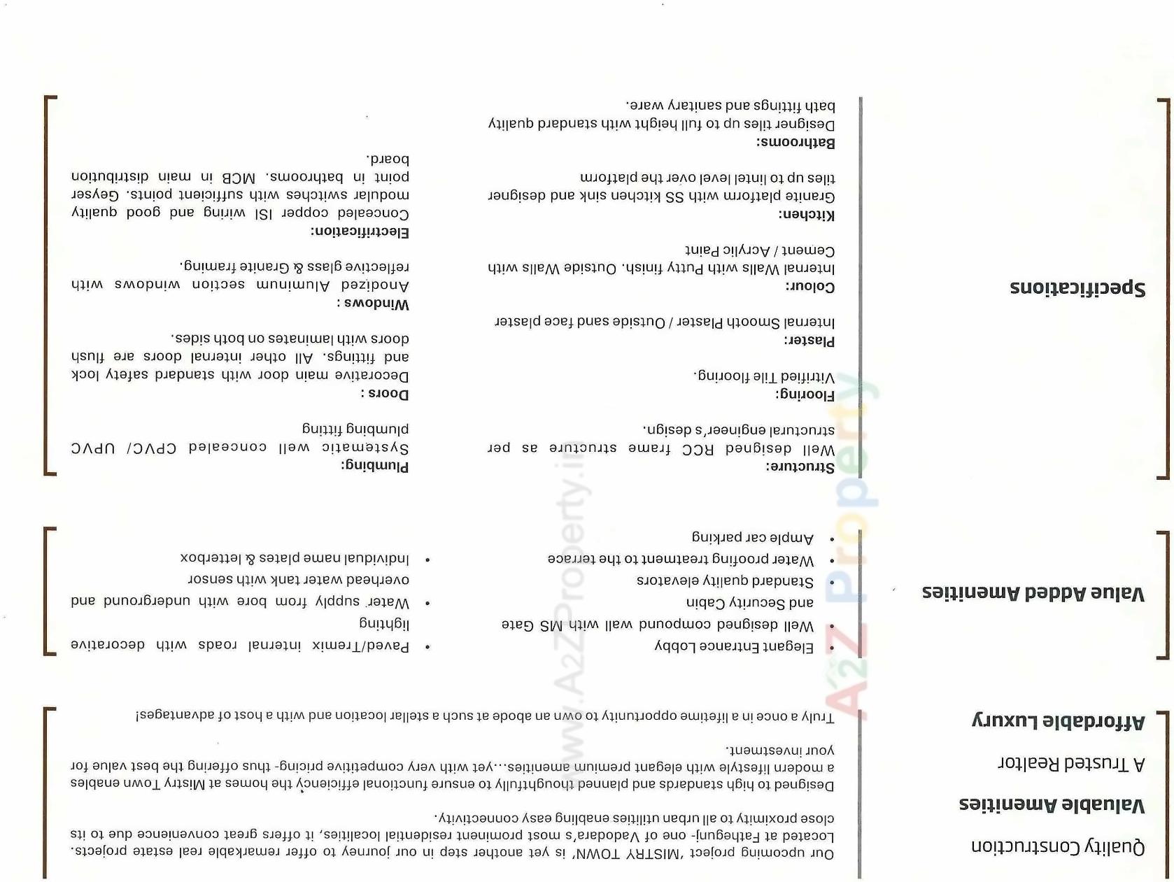  of real estate project Mistry Town located at Kasba, Vadodara, Gujarat