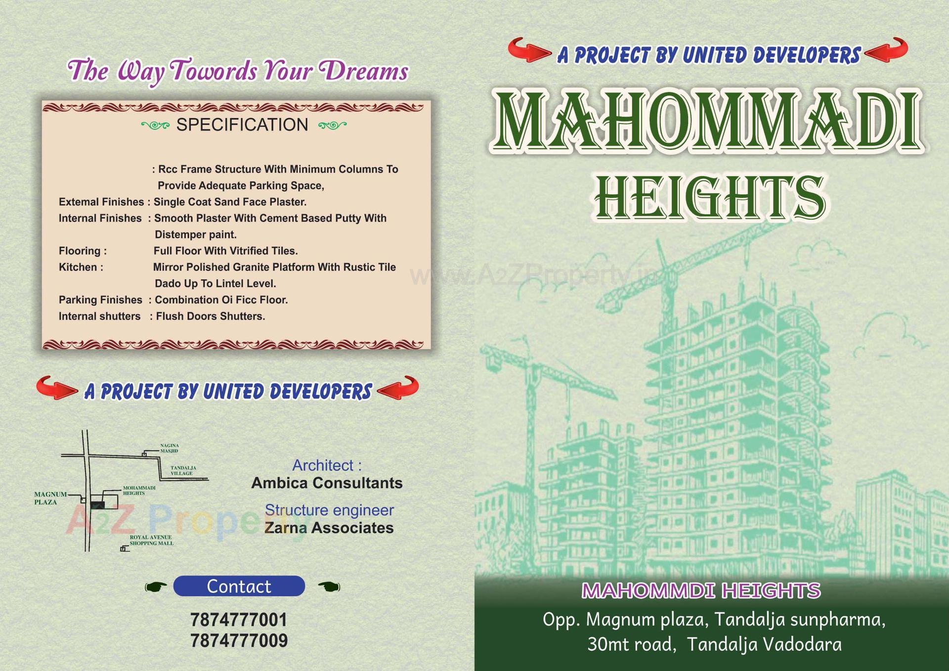  of real estate project Mohammadi Heights located at Tandalja, Vadodara, Gujarat