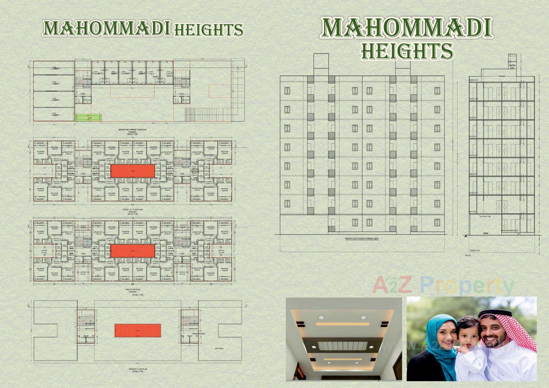 Layout of real estate project Mohammadi Heights located at Tandalja, Vadodara, Gujarat