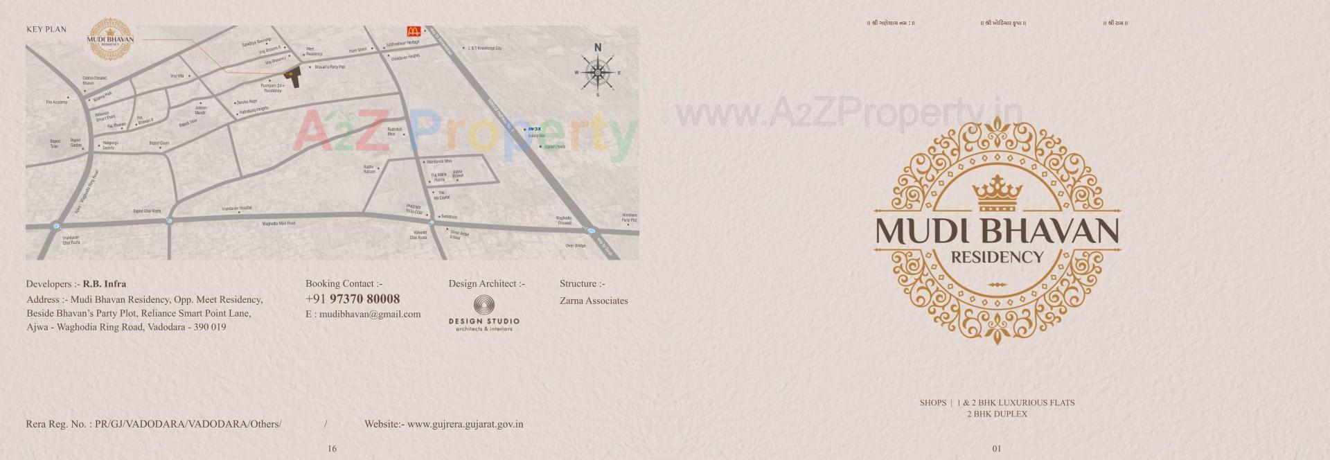  of real estate project Mudibhavan Residency located at Bapod, Vadodara, Gujarat