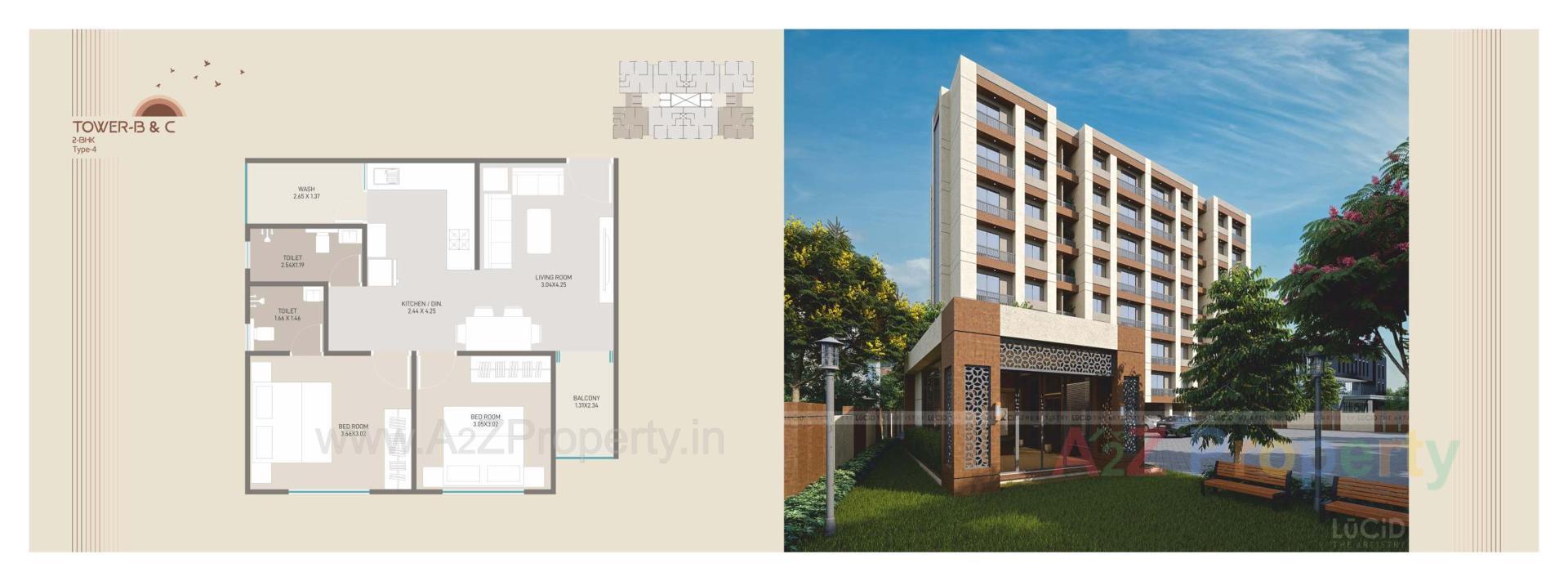 Layout of real estate project Mudra Elegance located at Atladara, Vadodara, Gujarat