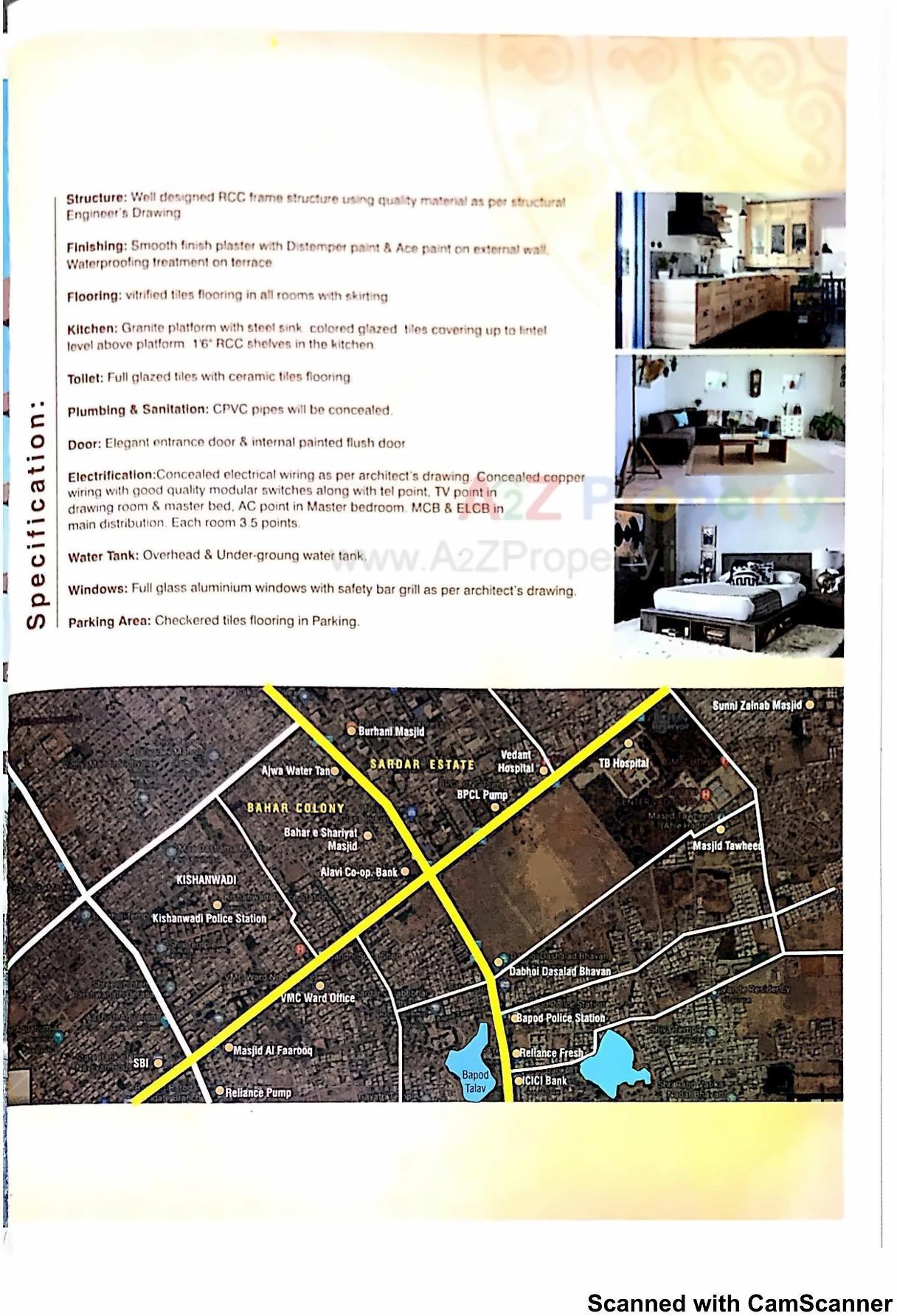  of real estate project Mufaddal Heights located at Bapod, Vadodara, Gujarat