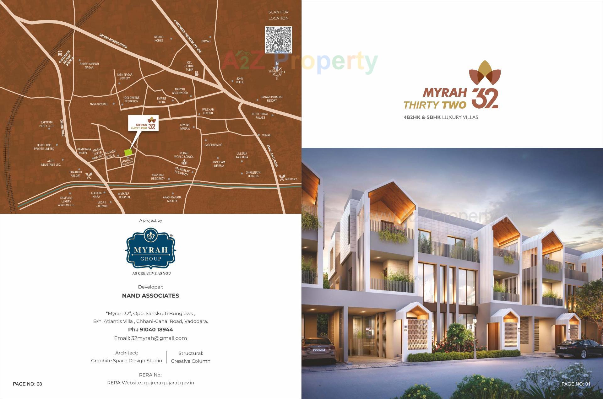  of real estate project Myrah located at Chhani, Vadodara, Gujarat