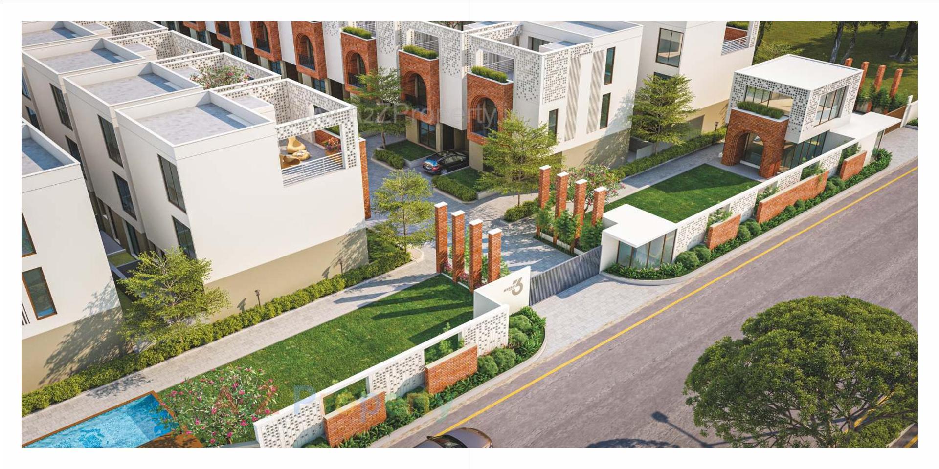 3D Elevation of real estate project Myrah located at Bil, Vadodara, Gujarat