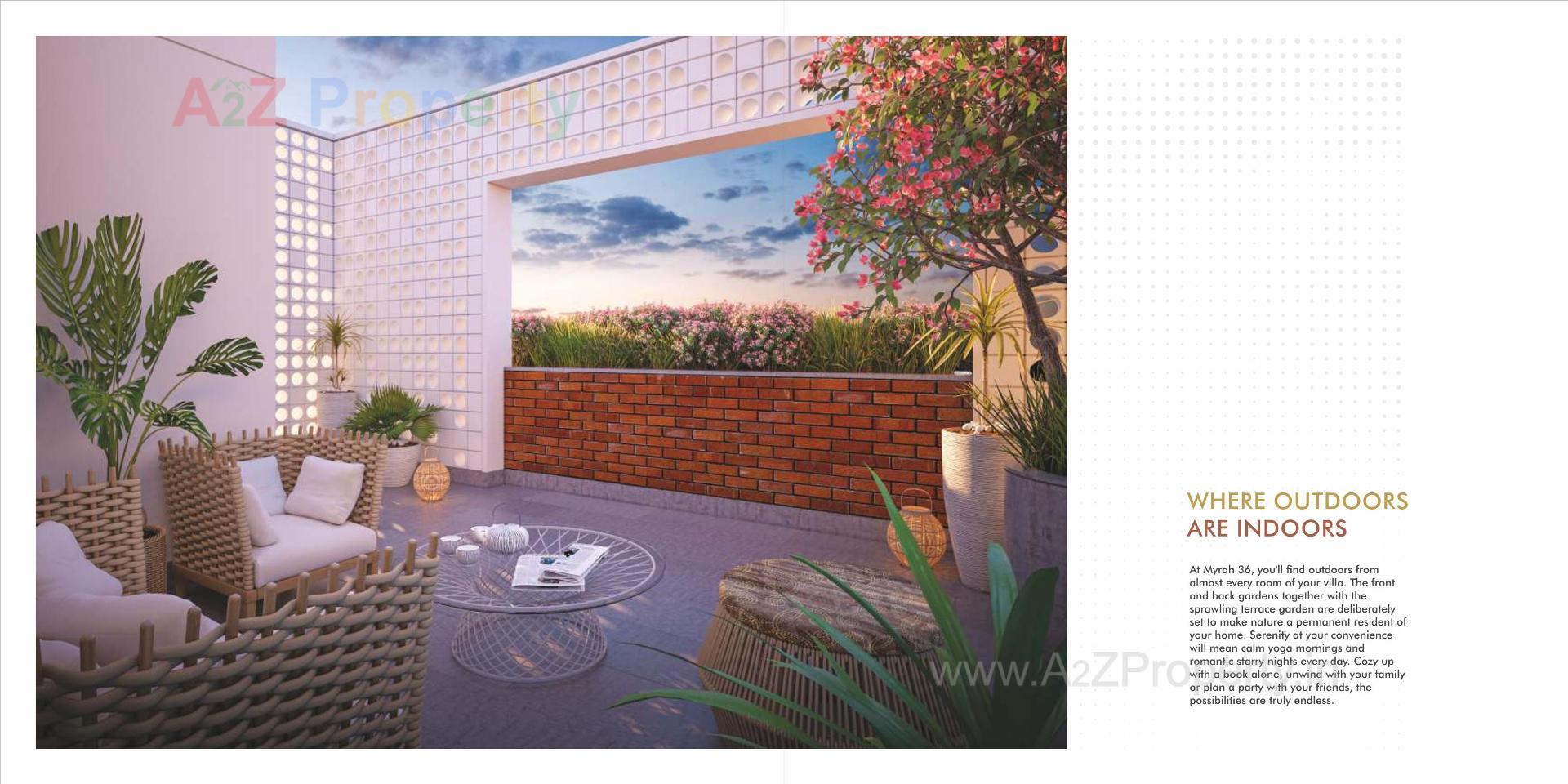 3D Elevation of real estate project Myrah located at Bil, Vadodara, Gujarat