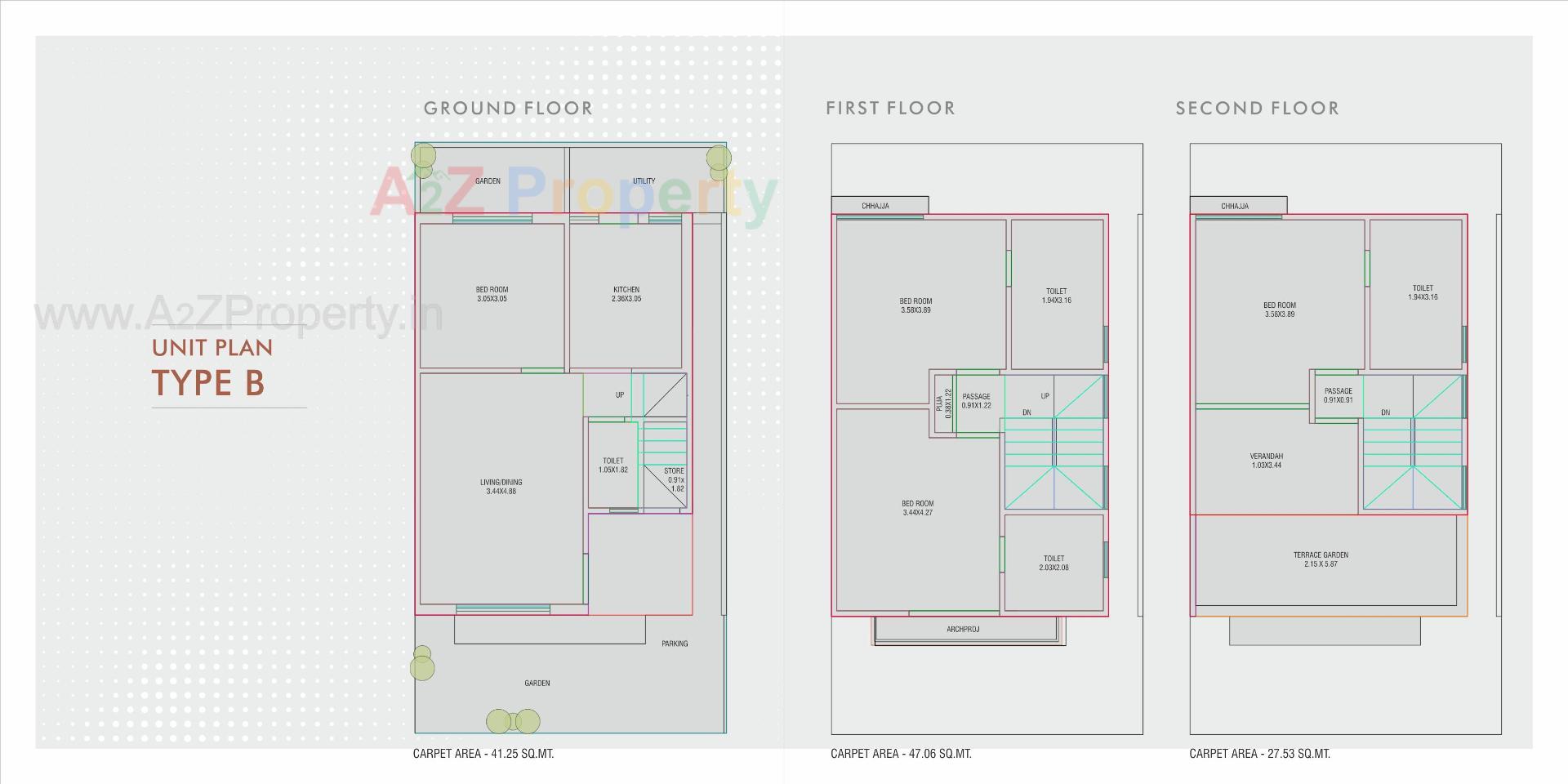 Layout of real estate project Myrah located at Bil, Vadodara, Gujarat