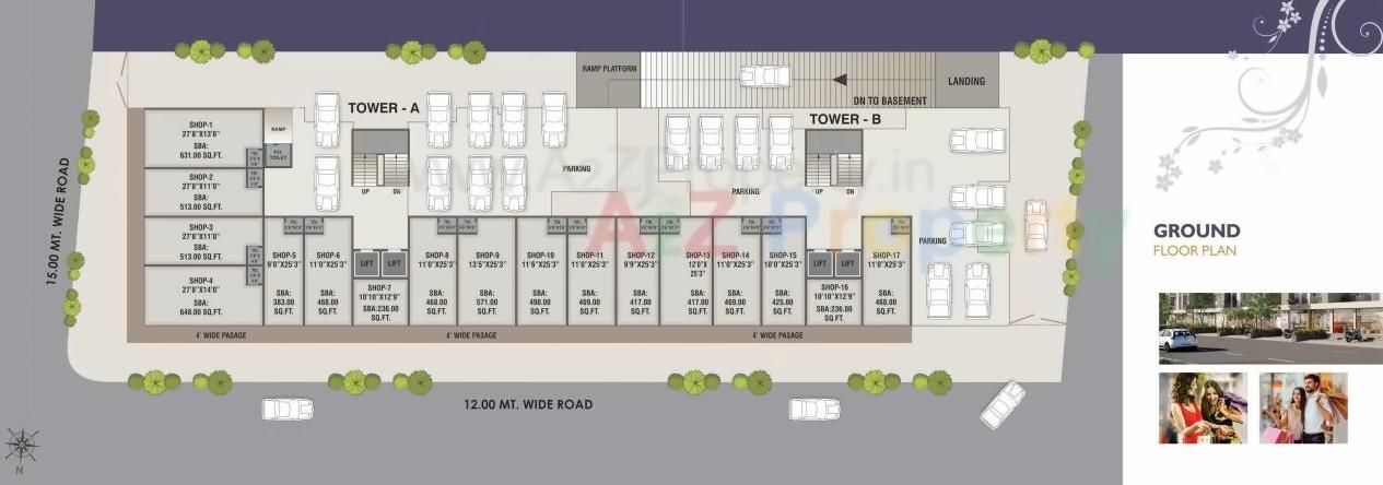 Layout of real estate project N Crest located at Sevasi, Vadodara, Gujarat