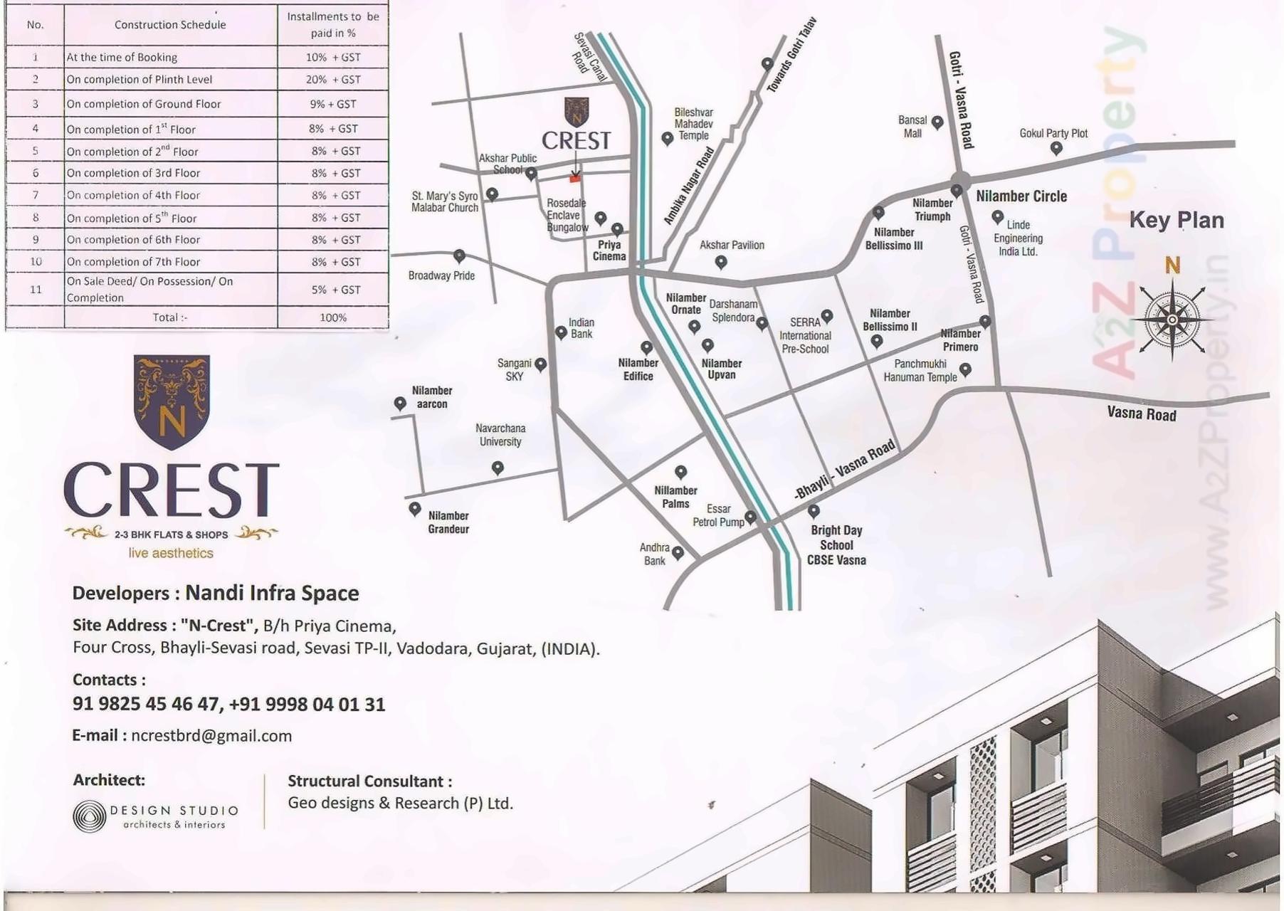  of real estate project N Crest located at Sevasi, Vadodara, Gujarat