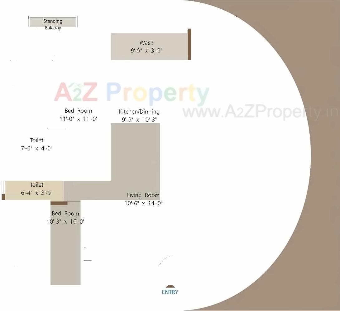 Layout of real estate project N D Residency located at Karodiya, Vadodara, Gujarat