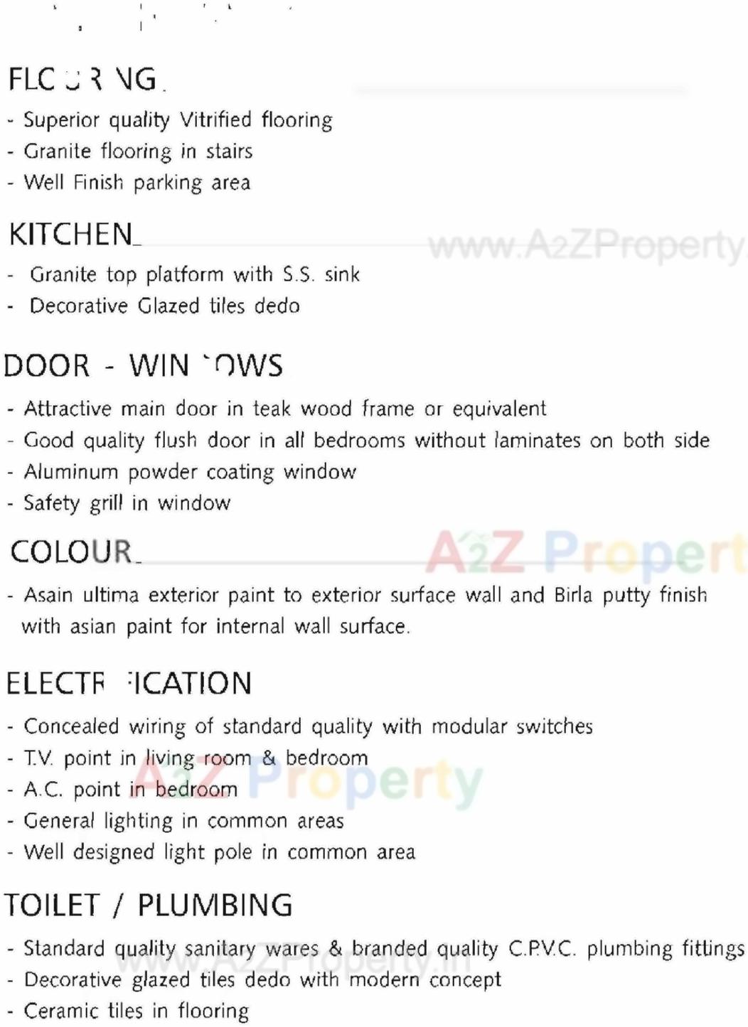 Project Specifications