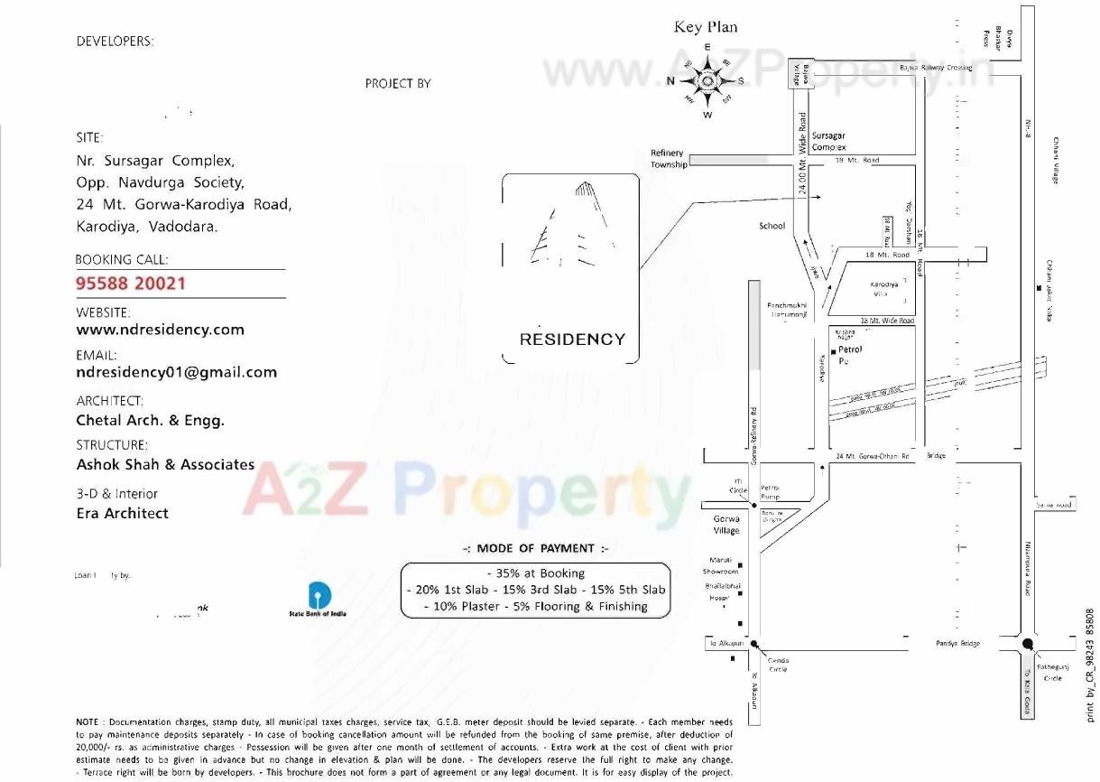  of real estate project N D Residency located at Karodiya, Vadodara, Gujarat