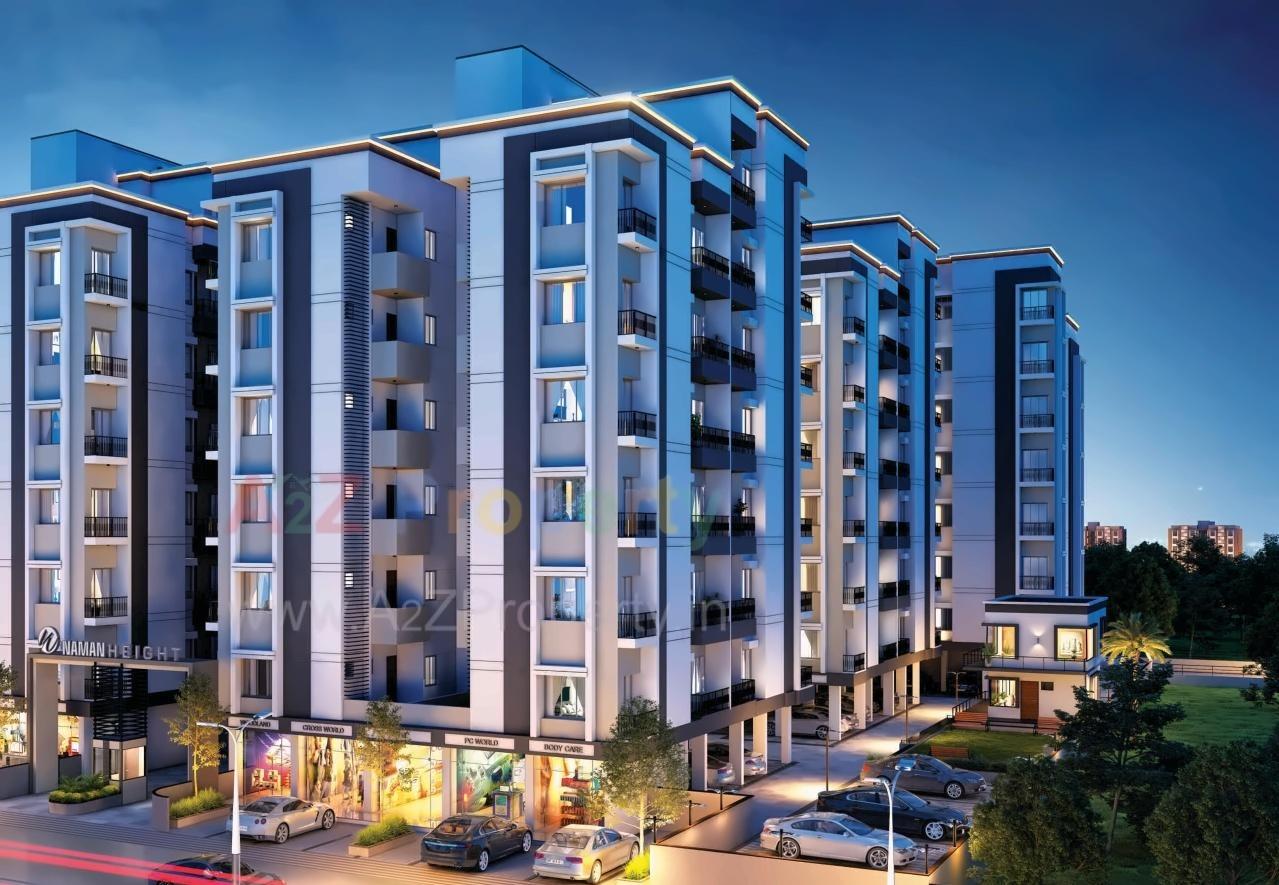3D Elevation of real estate project Naman Height located at Kapurai, Vadodara, Gujarat